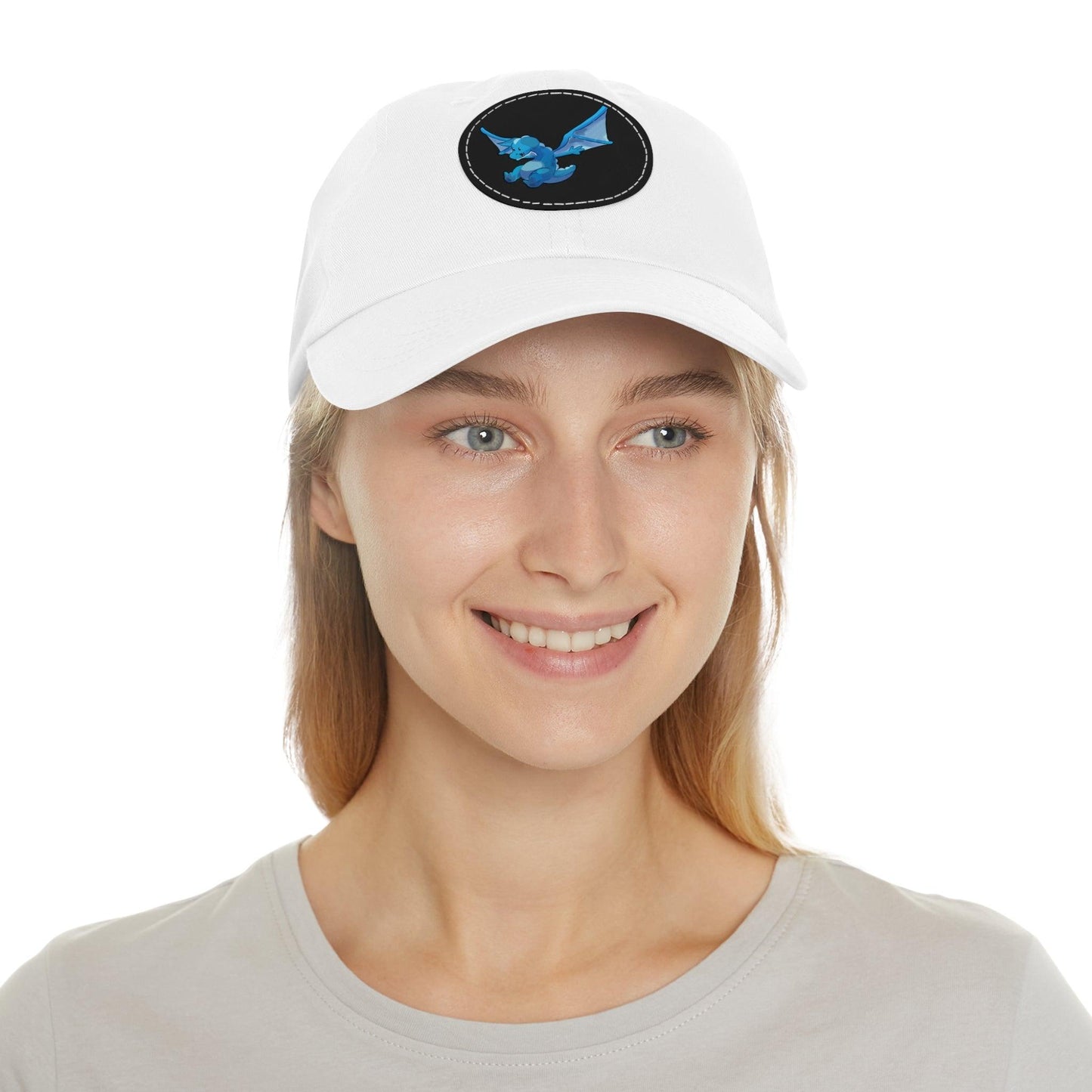 Dad Hat with Leather Patch (Round) - Claires Unicorn Adventures