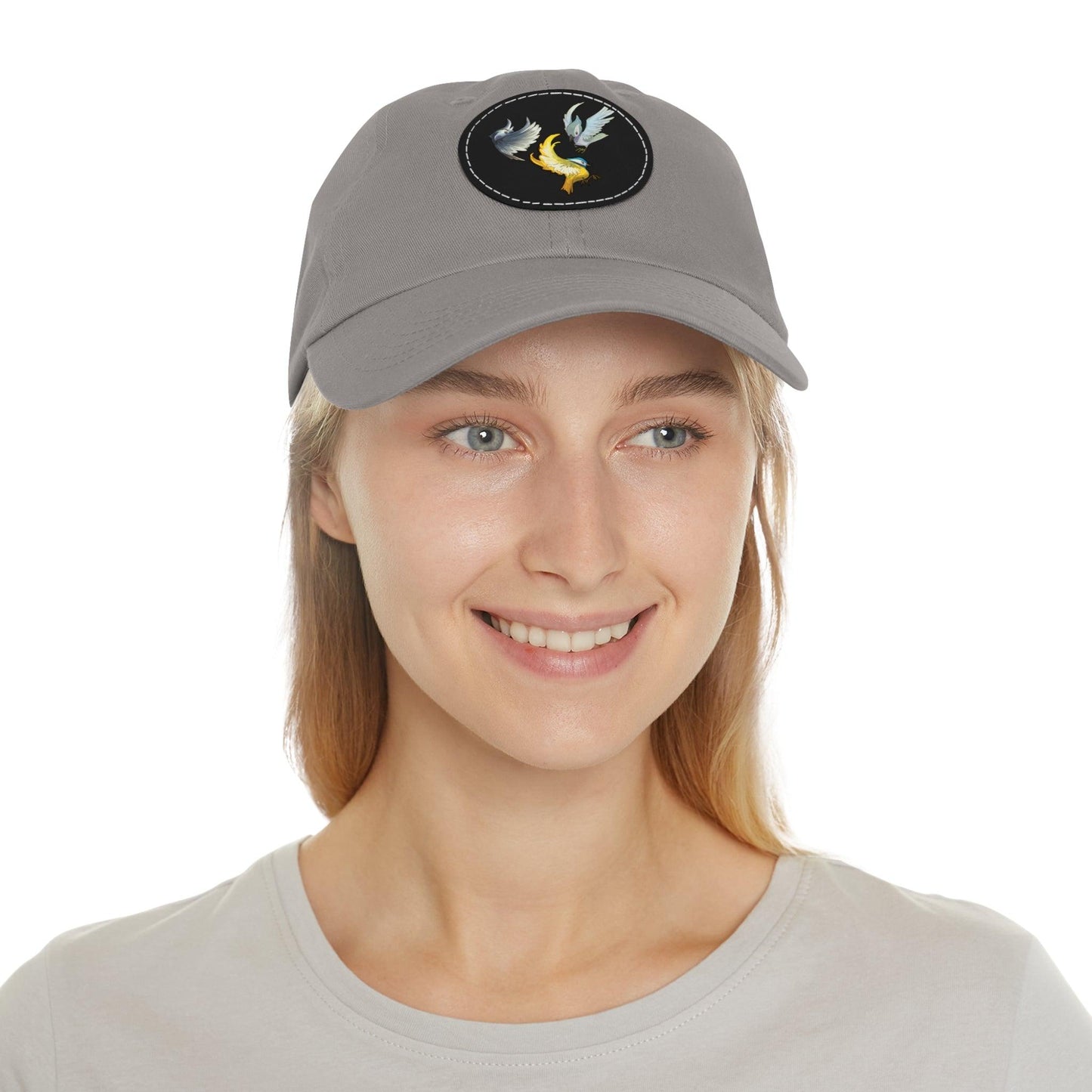 Dad Hat with Leather Patch (Round) - Claires Unicorn Adventures