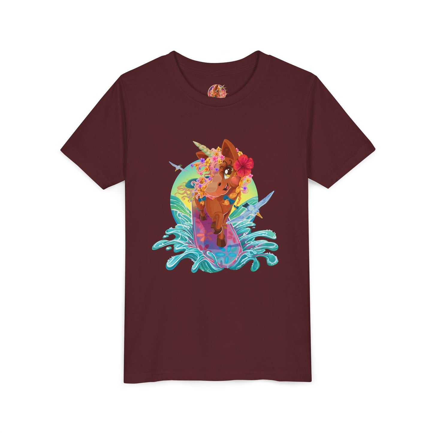 Gwenhwyer's Surfing Adventure Kids T-Shirt