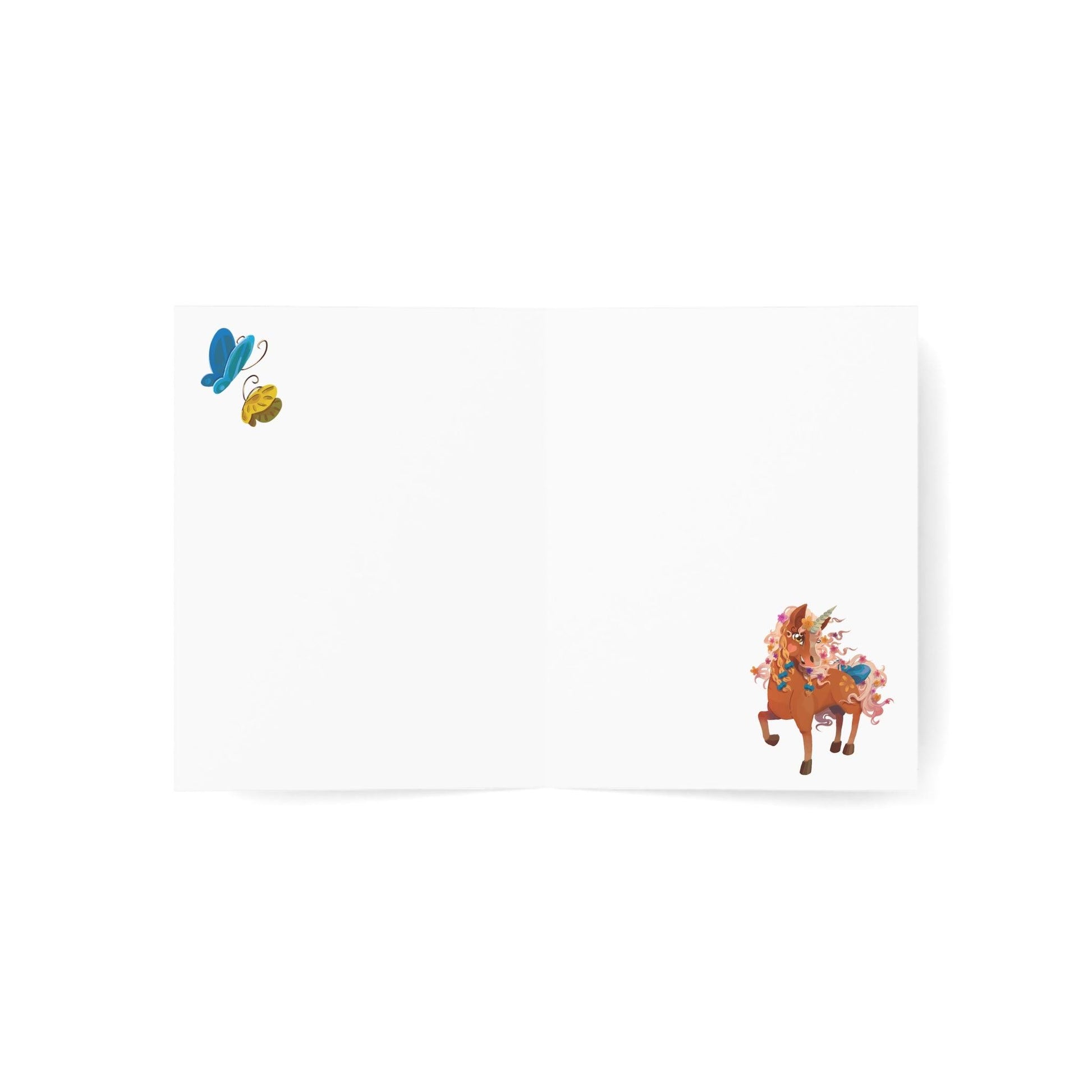 Gwenhwyer Greeting Cards (1, 10, 30, and 50pcs) - Claires Unicorn Adventures