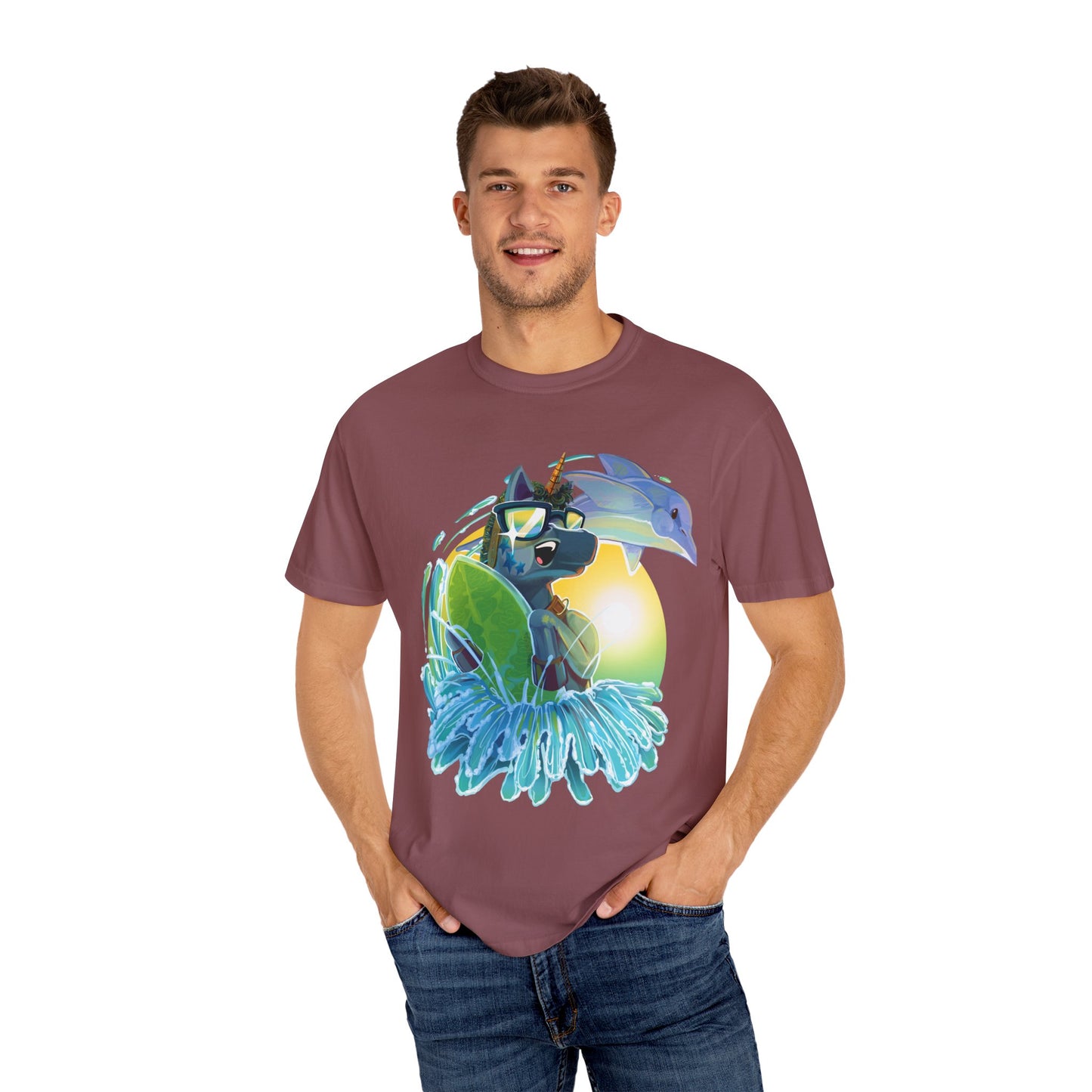 Arty Goes Surfing Unisex T-Shirt