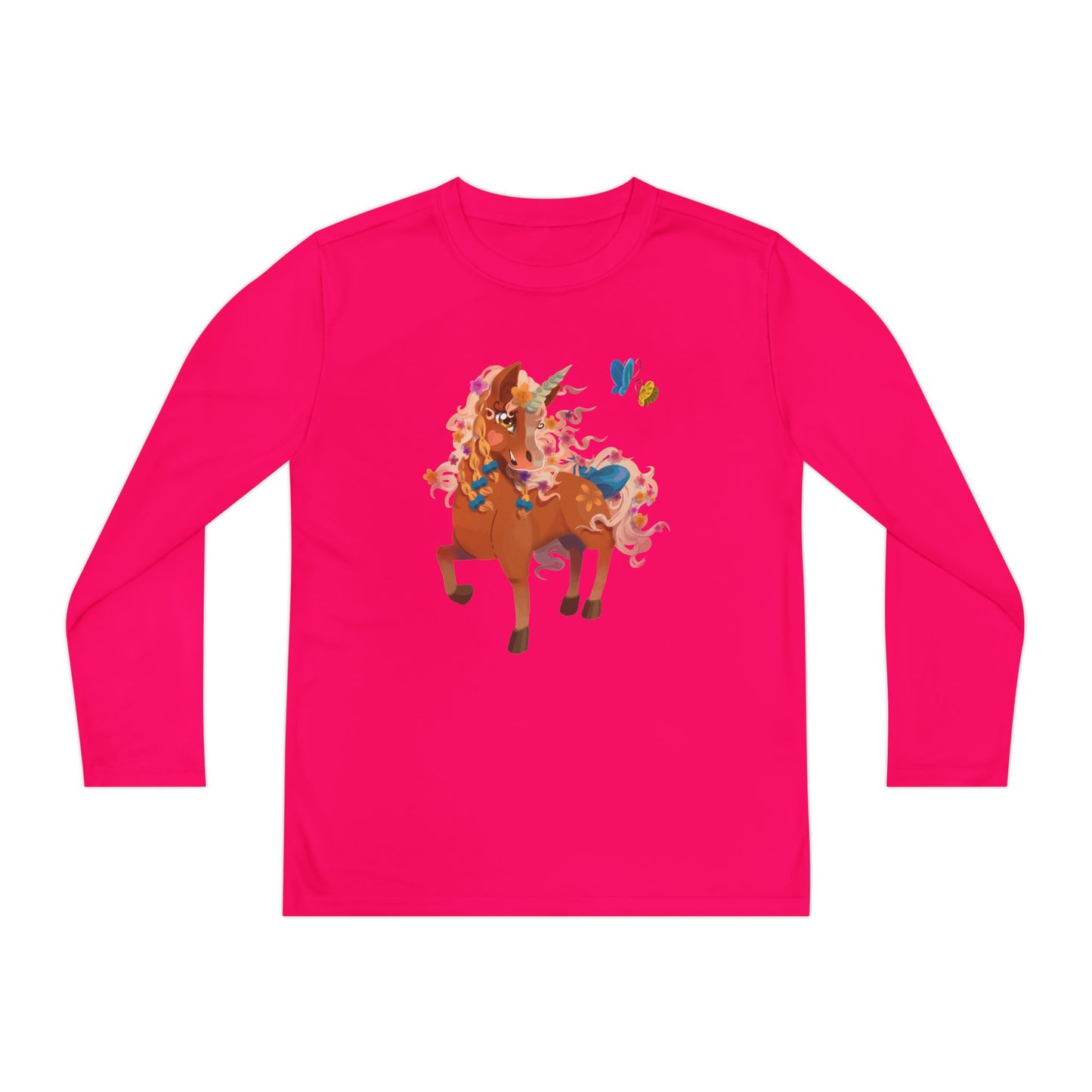 Youth Long Sleeve Tee - Gwenhwyer Unicorn