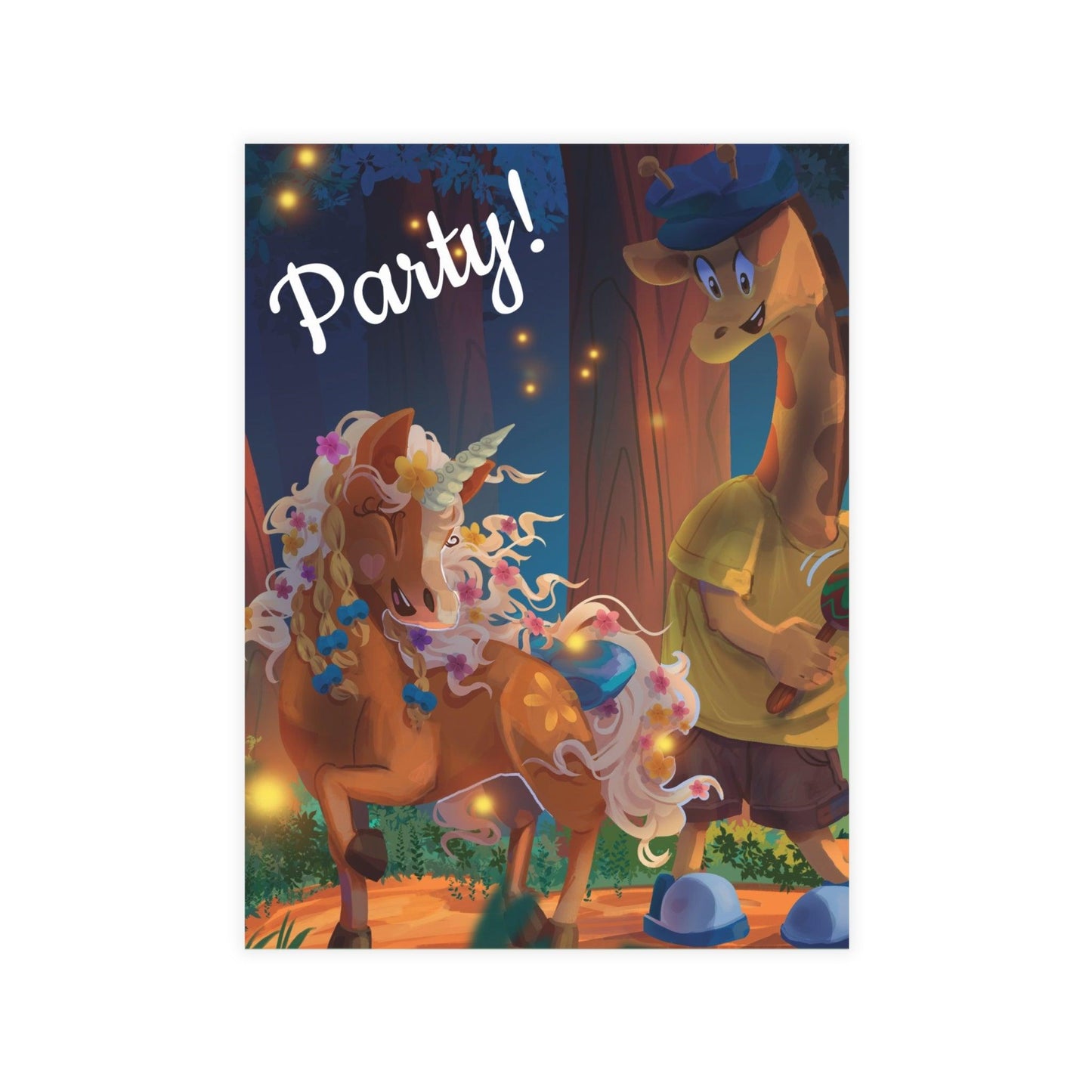 Gwenhwyer Party Invitation Postcard Bundles (envelopes not included) - Claires Unicorn Adventures