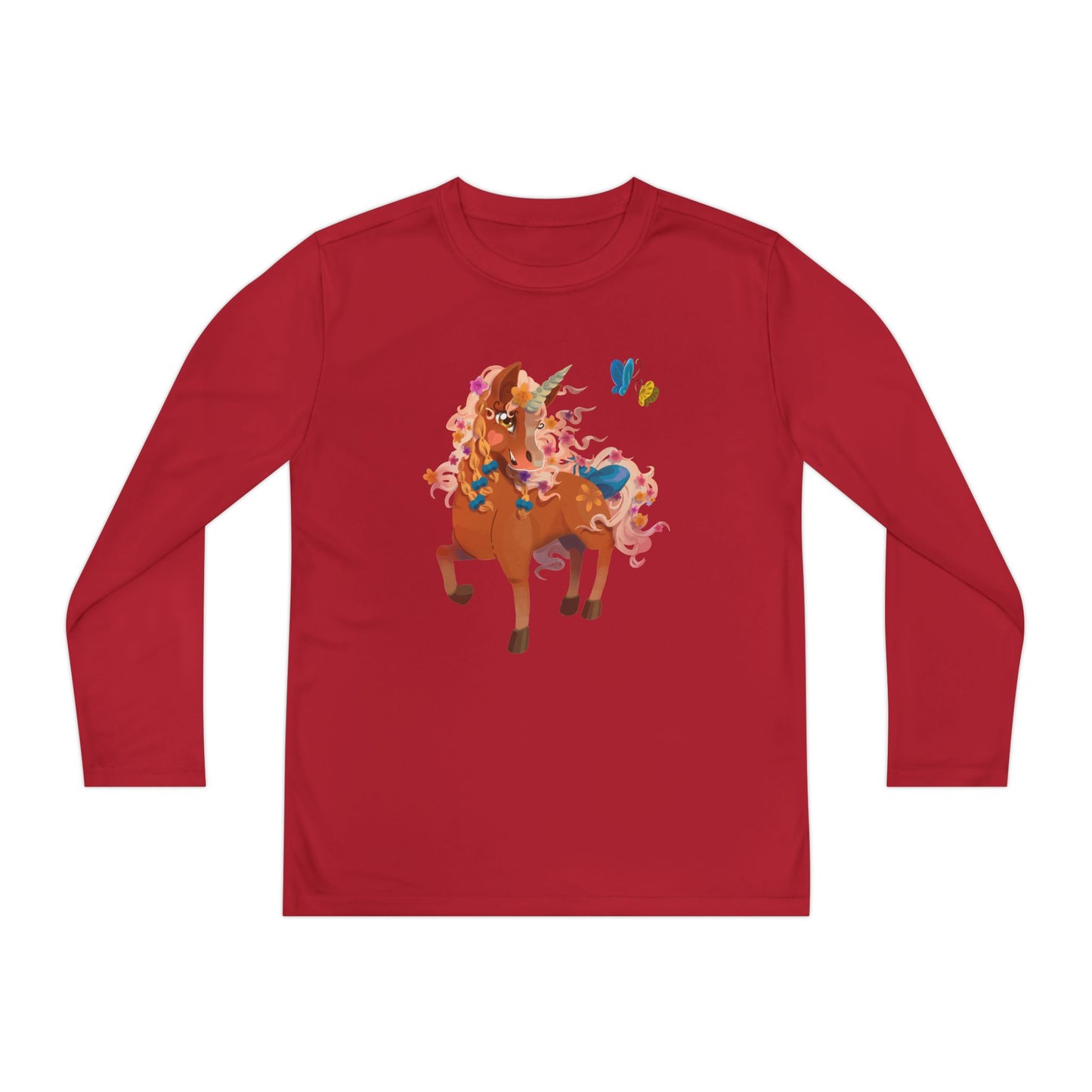 Youth Long Sleeve Tee - Gwenhwyer Unicorn