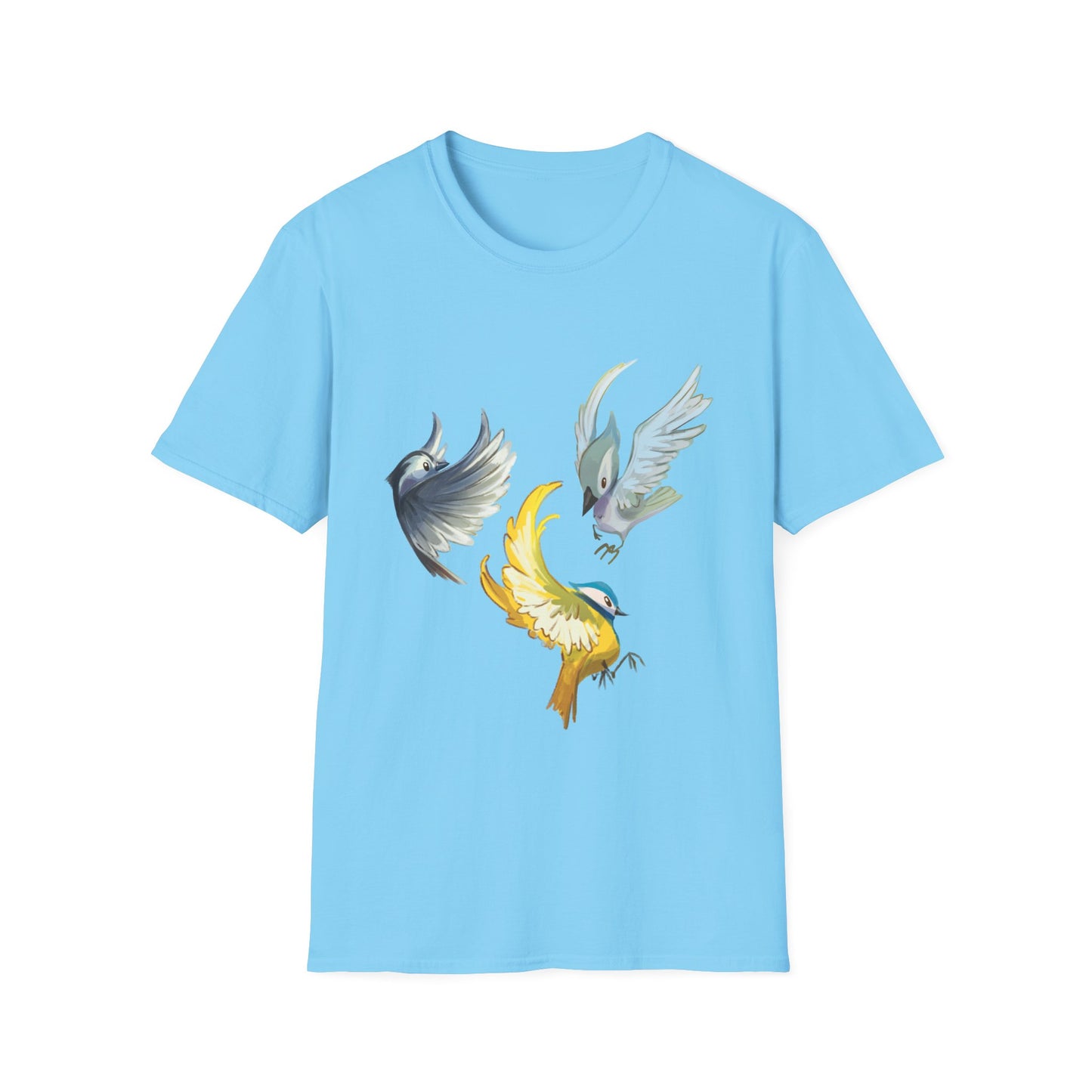 Busy Birds Unisex Softstyle T-Shirt