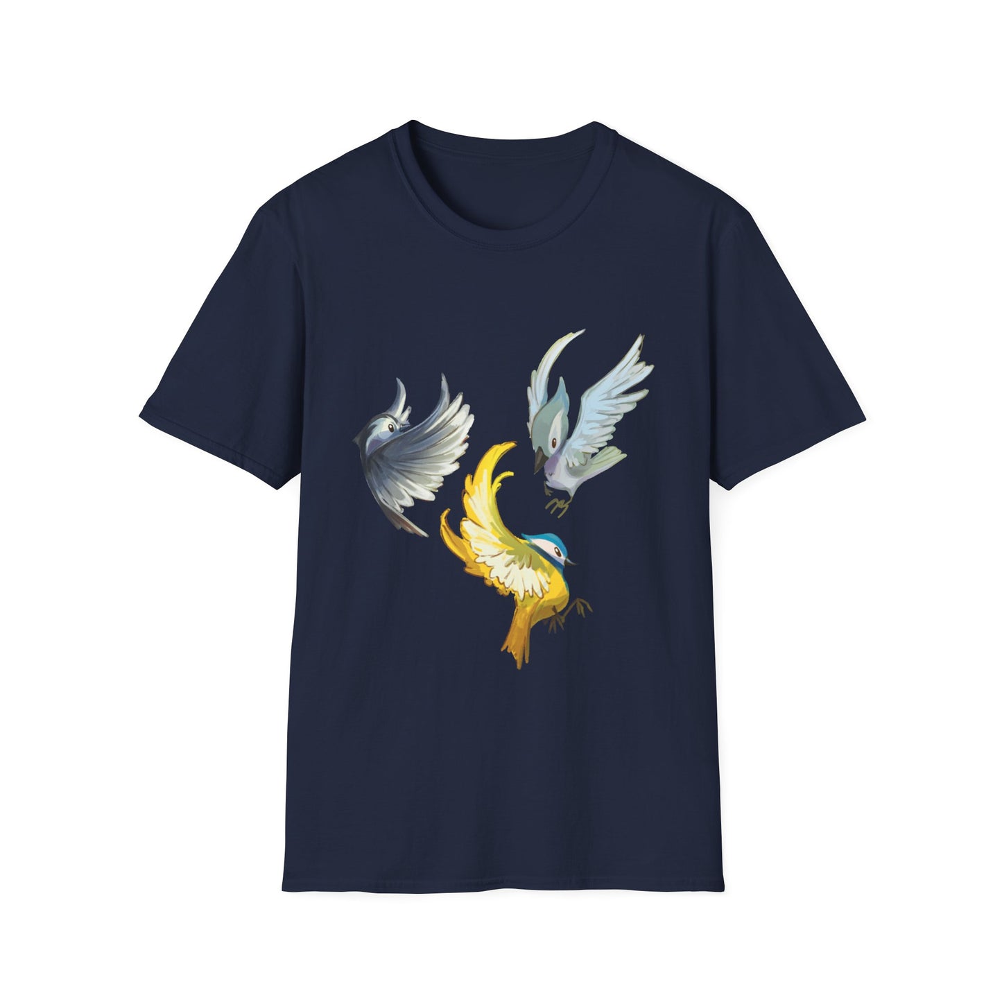 Busy Birds Unisex Softstyle T-Shirt