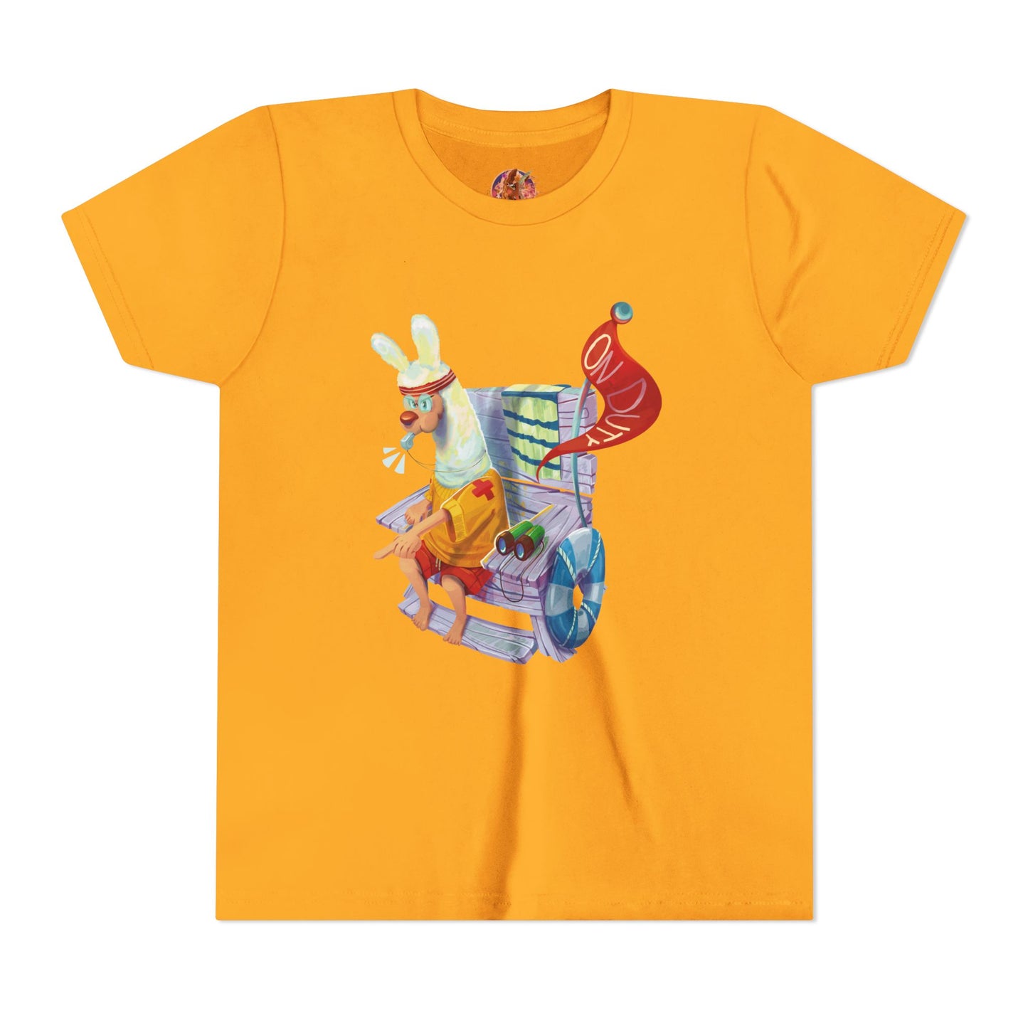 Larry the Llama Plays Lifeguard Kids T-Shirt