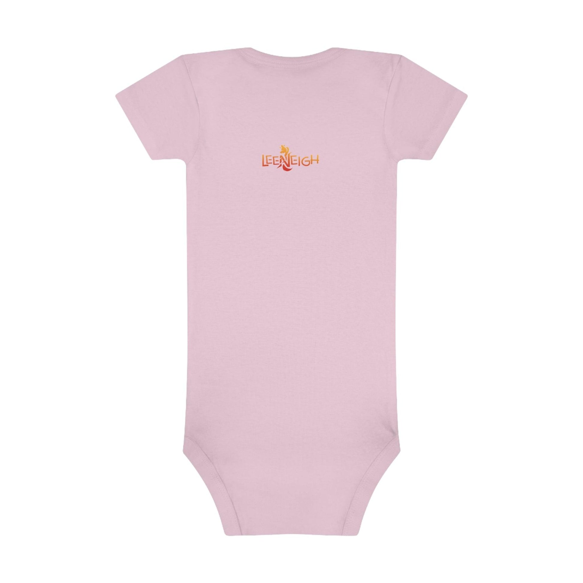 LeeNeigh Baby Short Sleeve Onesie® - Claires Unicorn Adventures