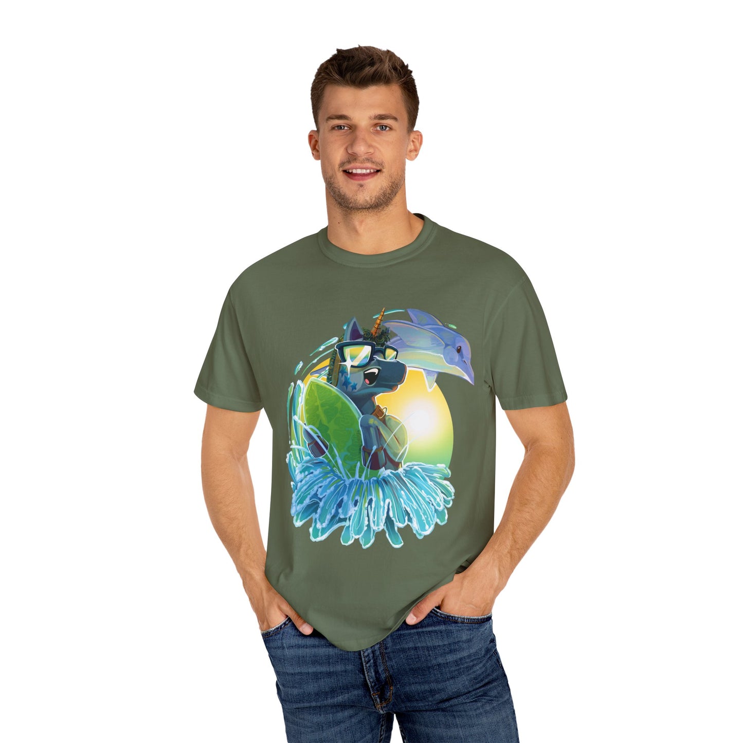 Arty Goes Surfing Unisex T-Shirt