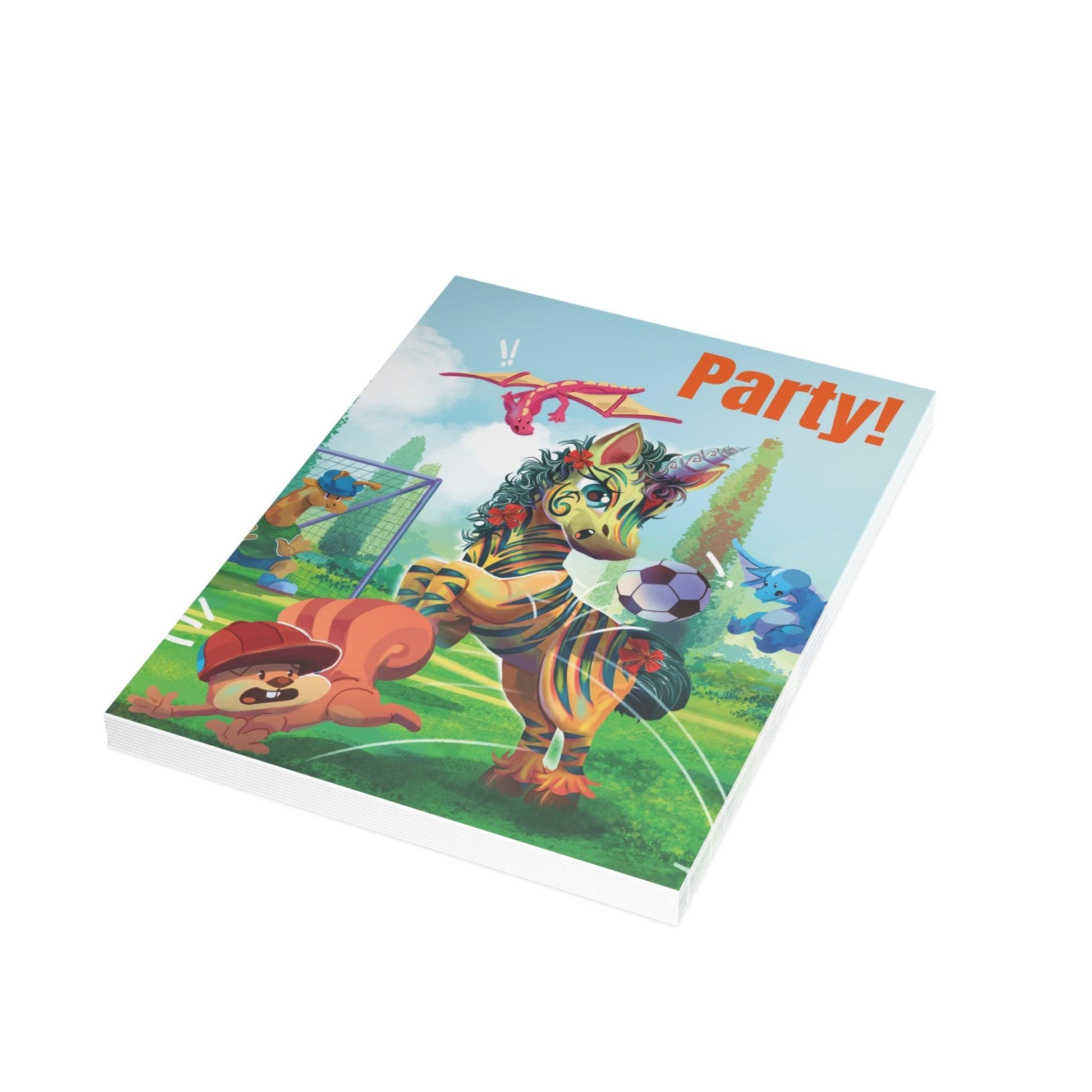 LeeNeigh Party Invitation Postcard Bundles (envelopes not included) - Claires Unicorn Adventures