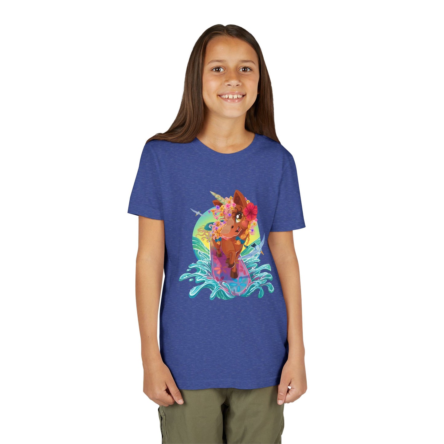 Gwenhwyer's Surfing Adventure Kids T-Shirt