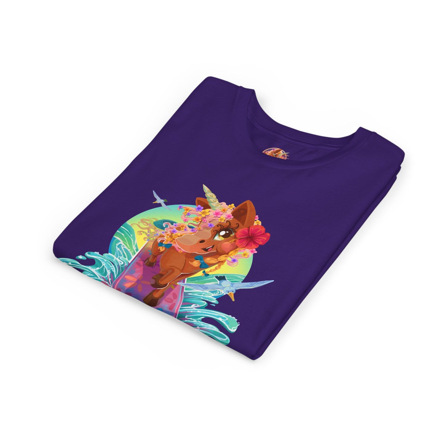 Gwenhwyer's Surfing Adventure Kids T-Shirt