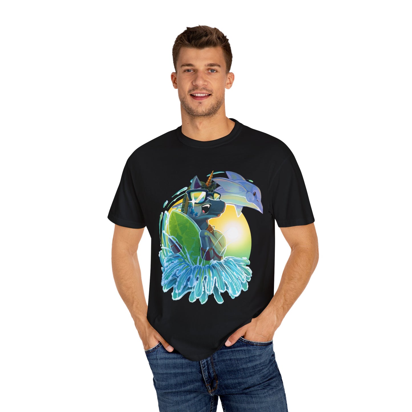Arty Goes Surfing Unisex T-Shirt