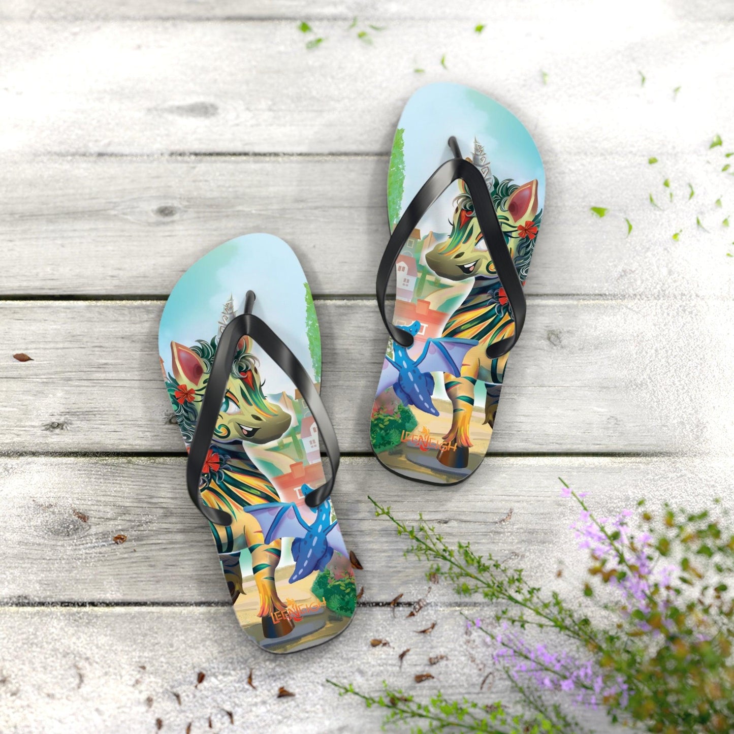 LeeNeigh Flip Flops - Claires Unicorn Adventures