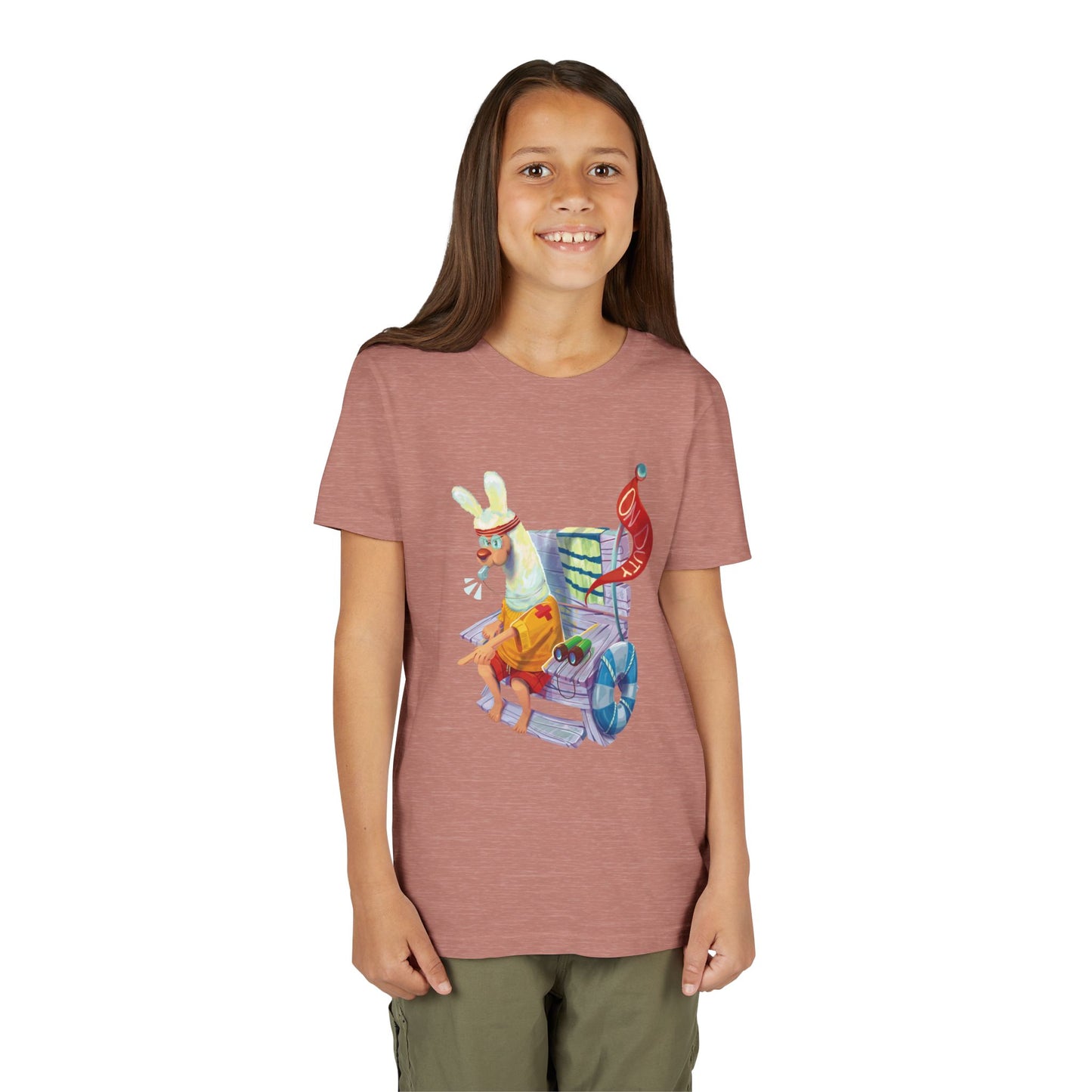 Larry the Llama Plays Lifeguard Kids T-Shirt