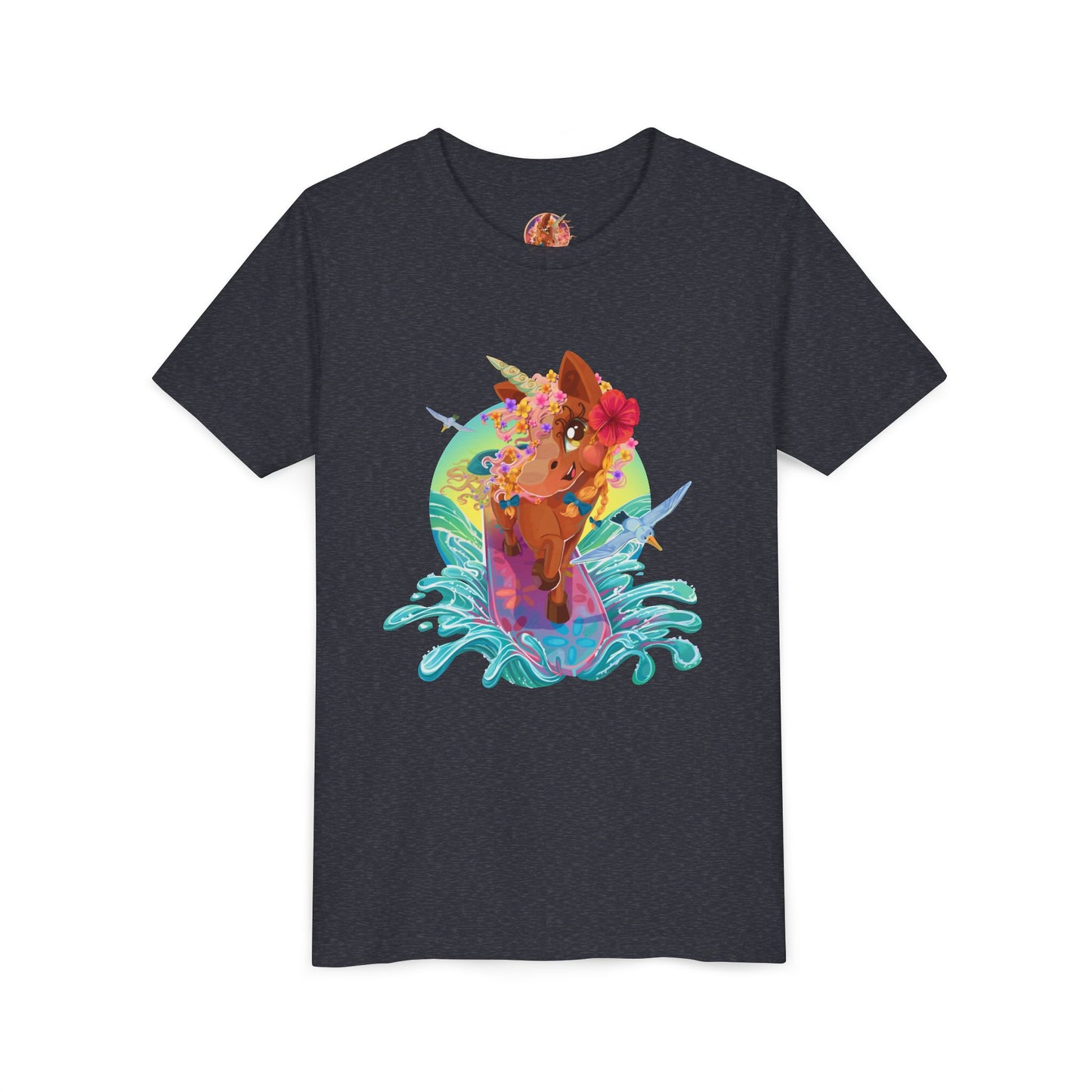 Gwenhwyer's Surfing Adventure Kids T-Shirt