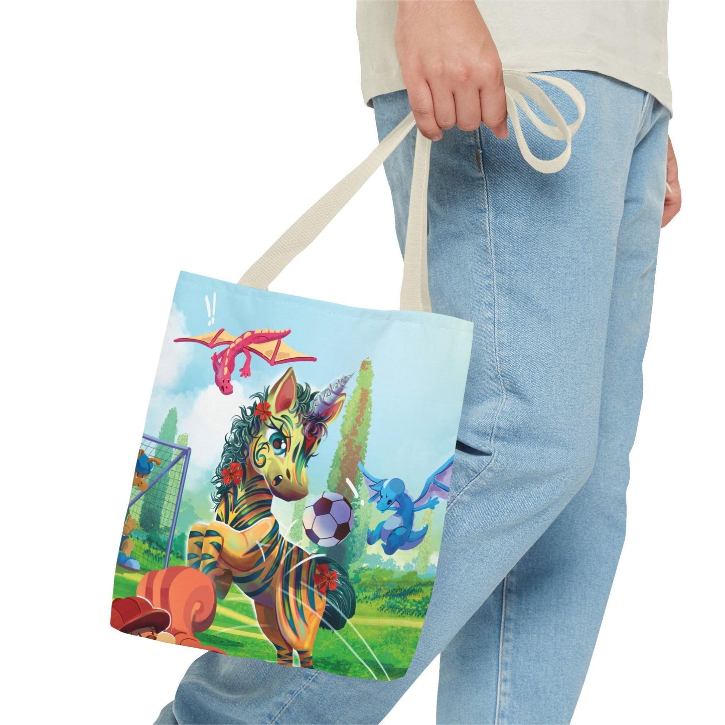 Tote Bag (AOP) - Claires Unicorn Adventures