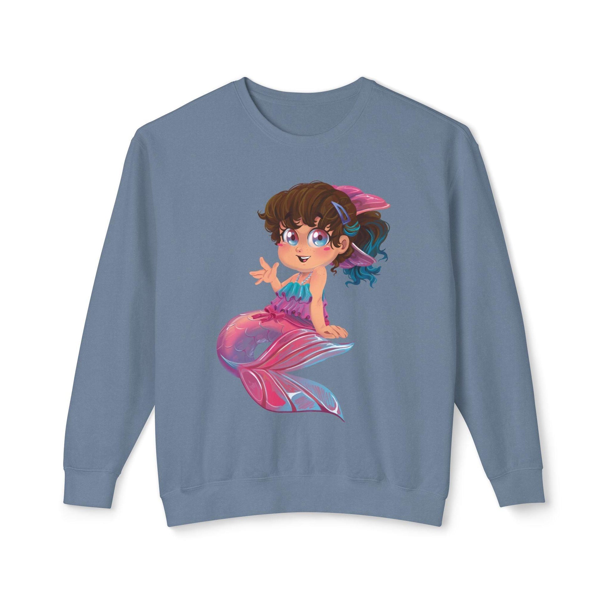 Unisex Lightweight Crewneck Sweatshirt - Claires Unicorn Adventures