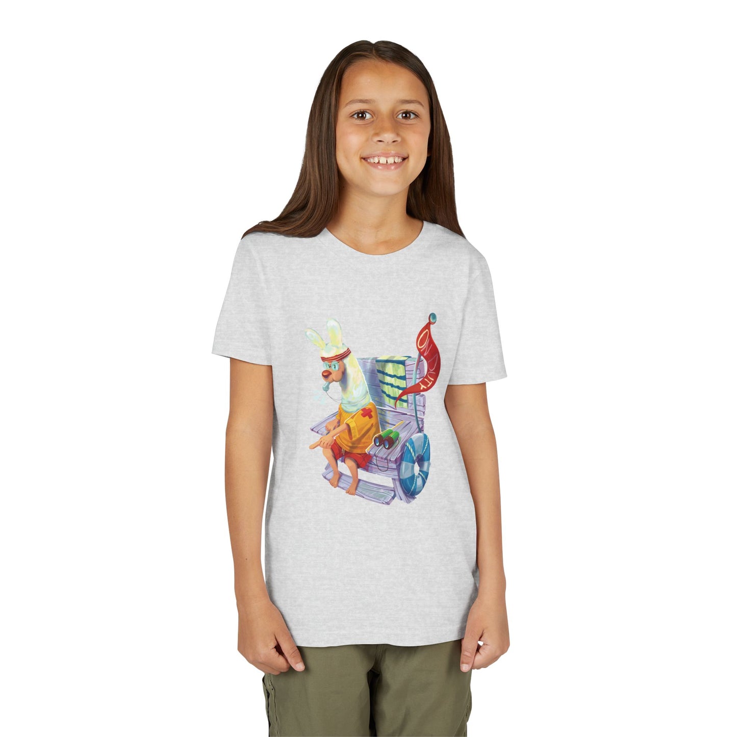 Larry the Llama Plays Lifeguard Kids T-Shirt