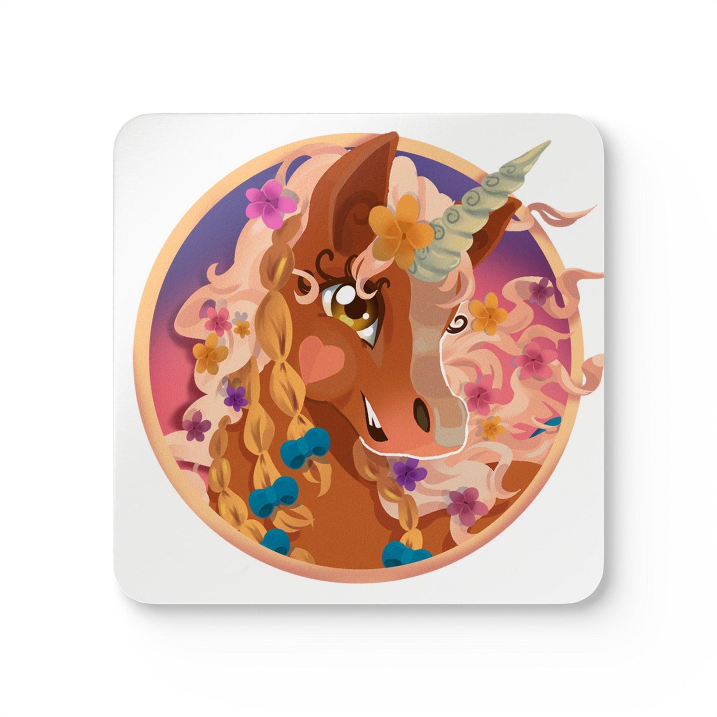 Gwenhwyer Corkwood Coaster Set - Claires Unicorn Adventures