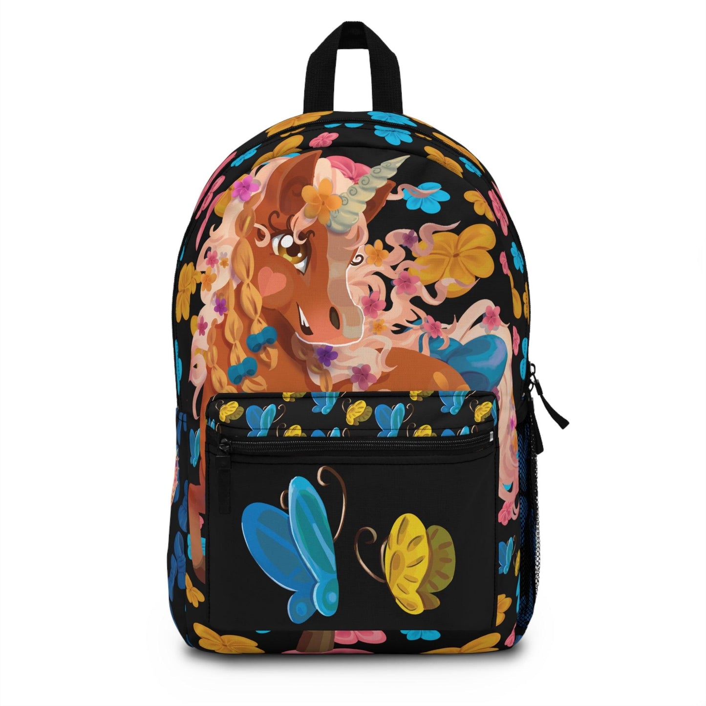 Gwenhwyer Goes Anywhere - Backpack - Black - Claires Unicorn Adventures