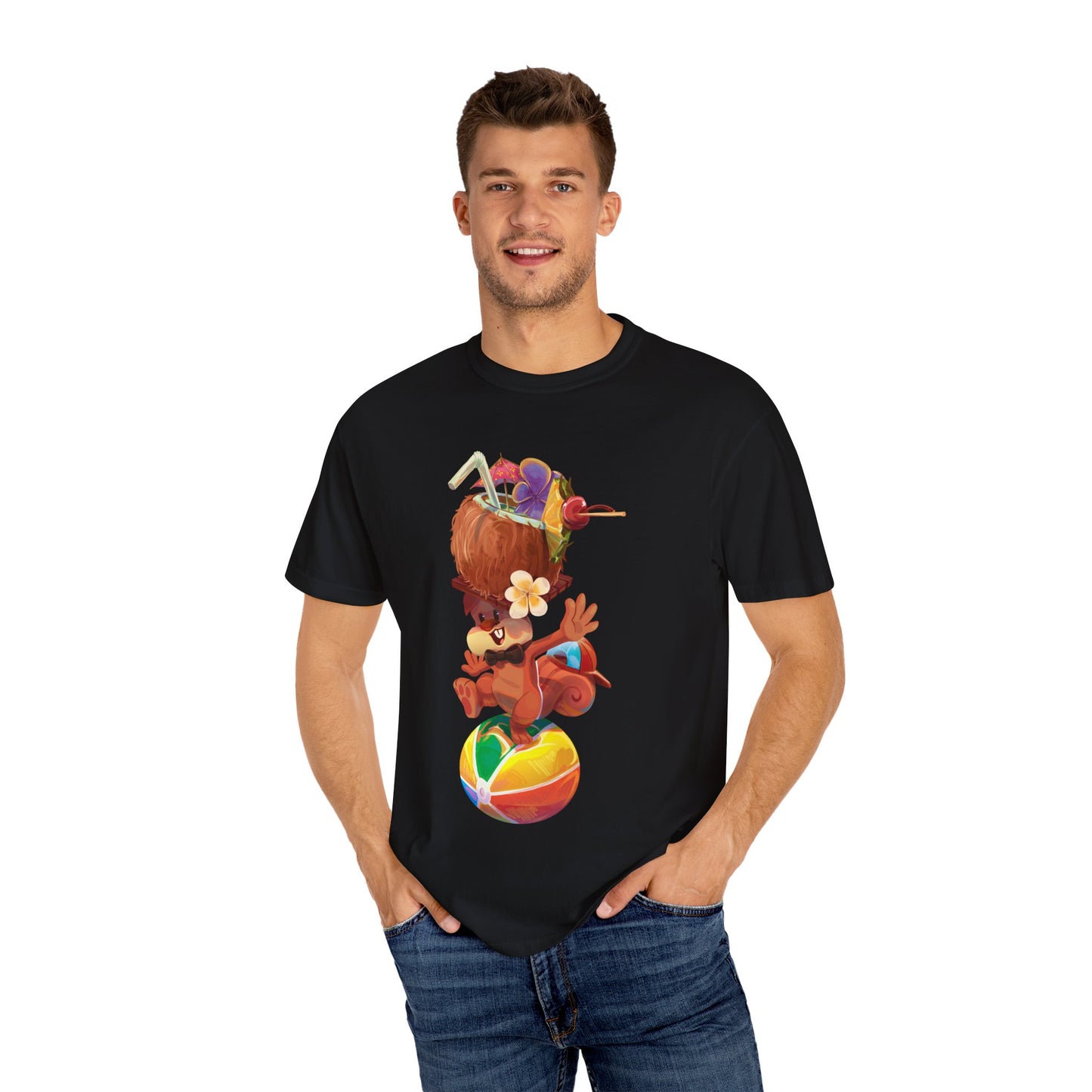 Tyrone the Squirrel Beach Ball Balancing Act Unisex T-Shirt