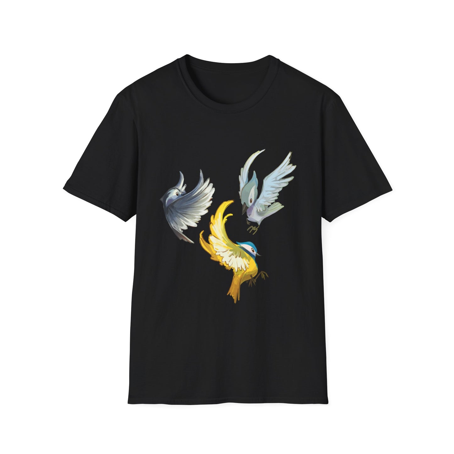 Busy Birds Unisex Softstyle T-Shirt
