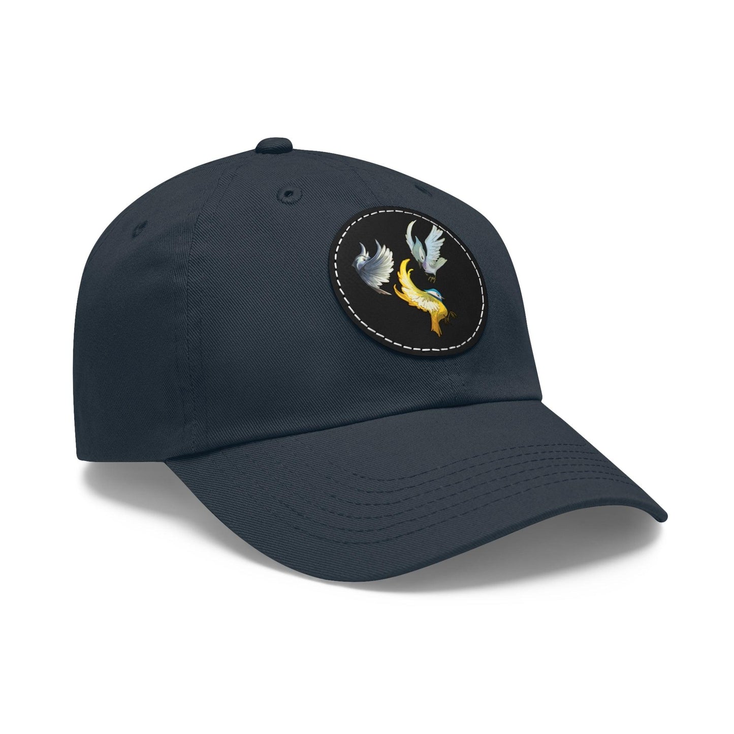 Dad Hat with Leather Patch (Round) - Claires Unicorn Adventures