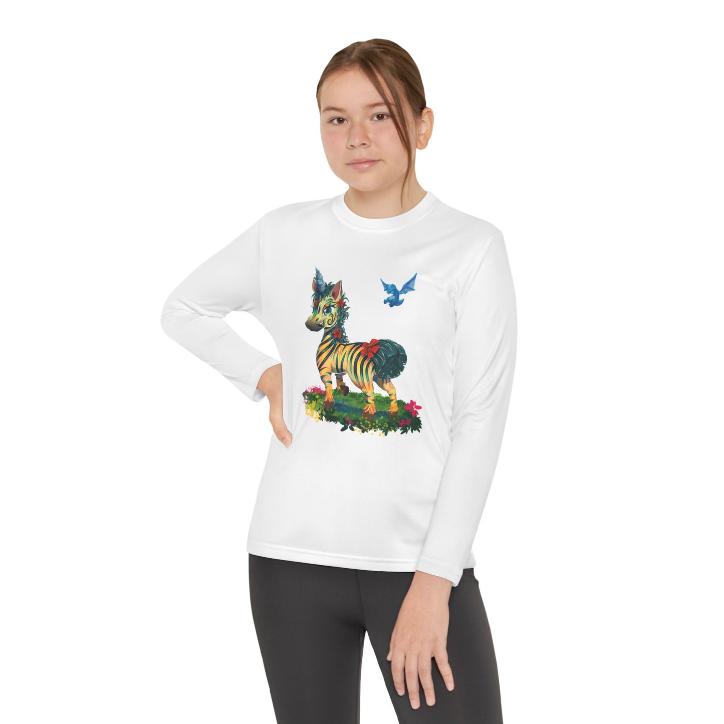 Long Sleeve Youth Tee - LeeNeigh Unicorn