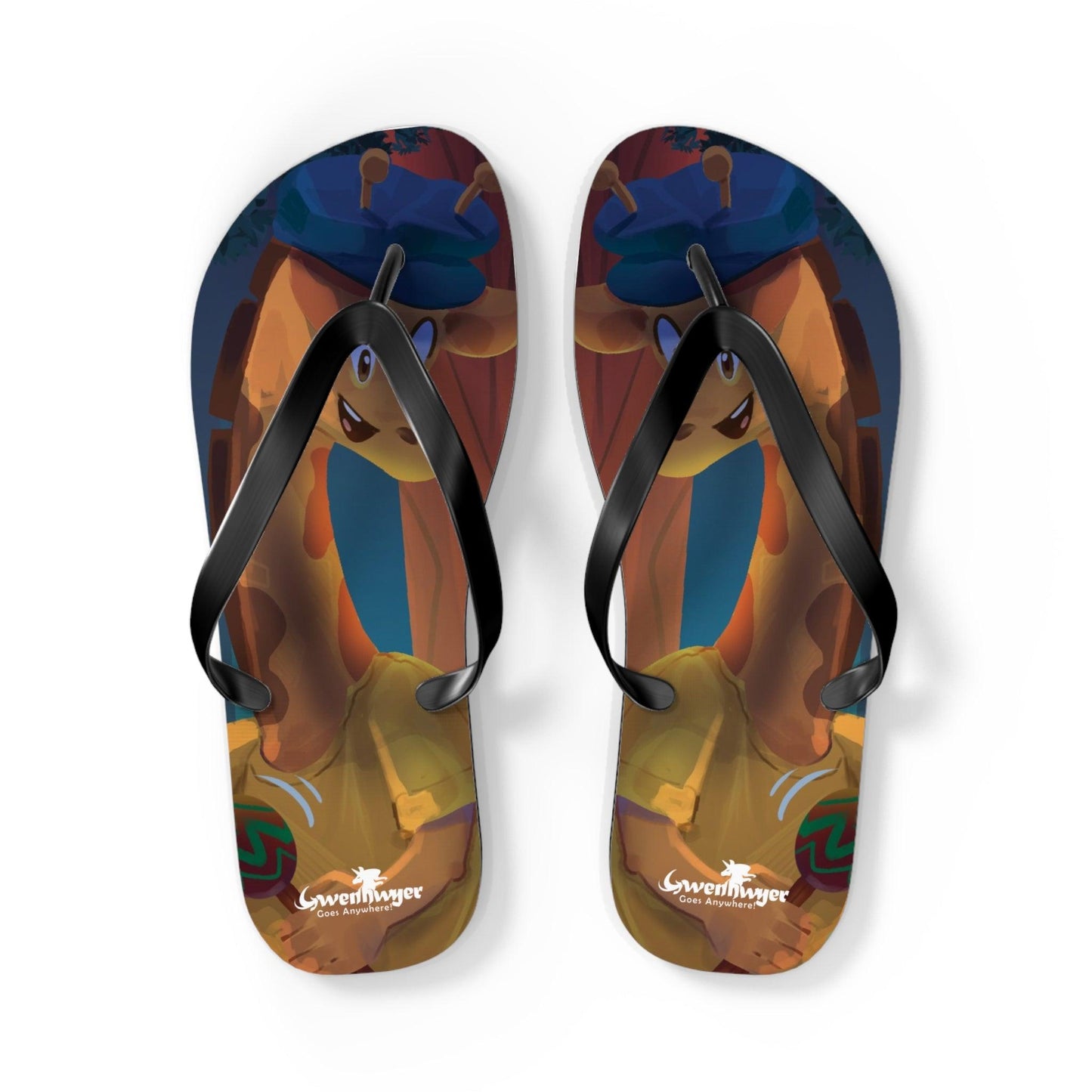 Clippity Clop Giraffe Flip Flops - Claires Unicorn Adventures