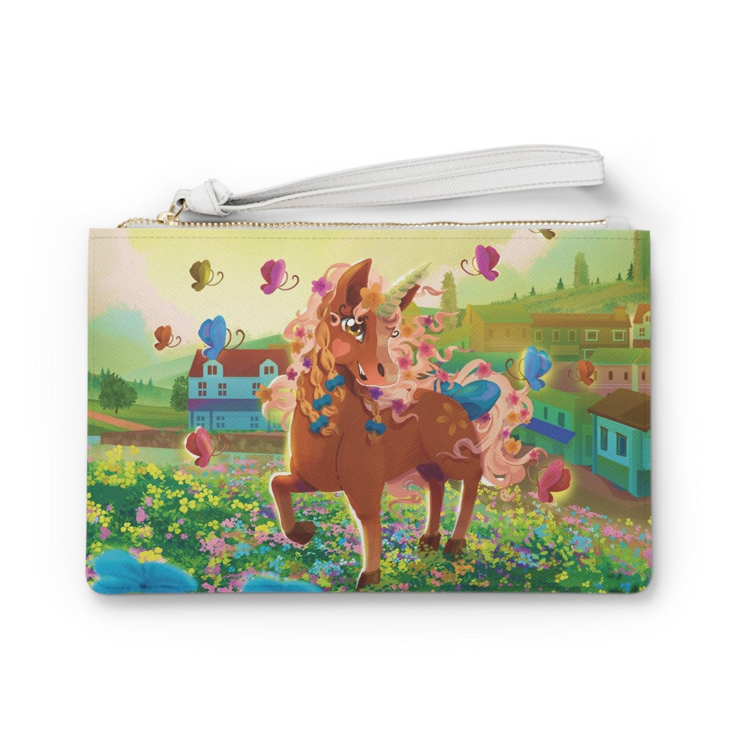 Gwenhwyer Clutch Bag - Claires Unicorn Adventures