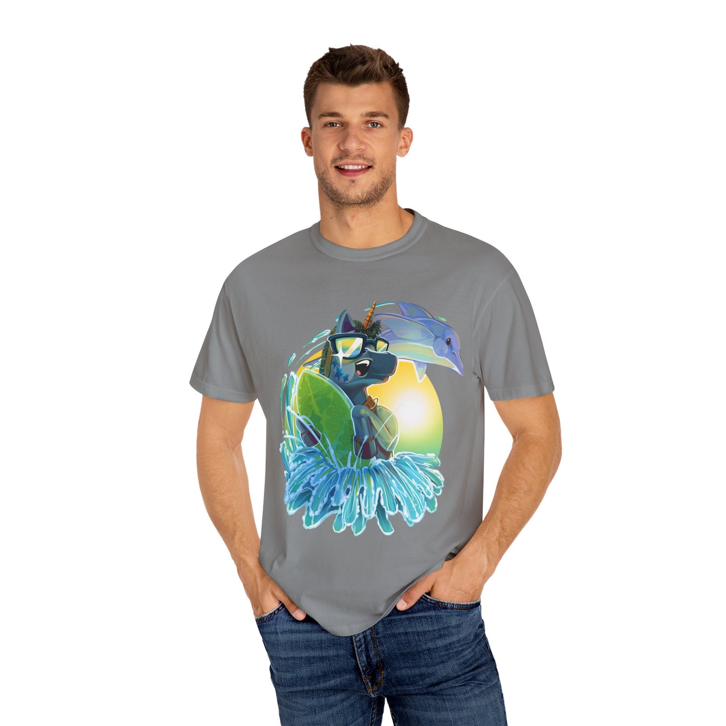 Arty Goes Surfing Unisex T-Shirt