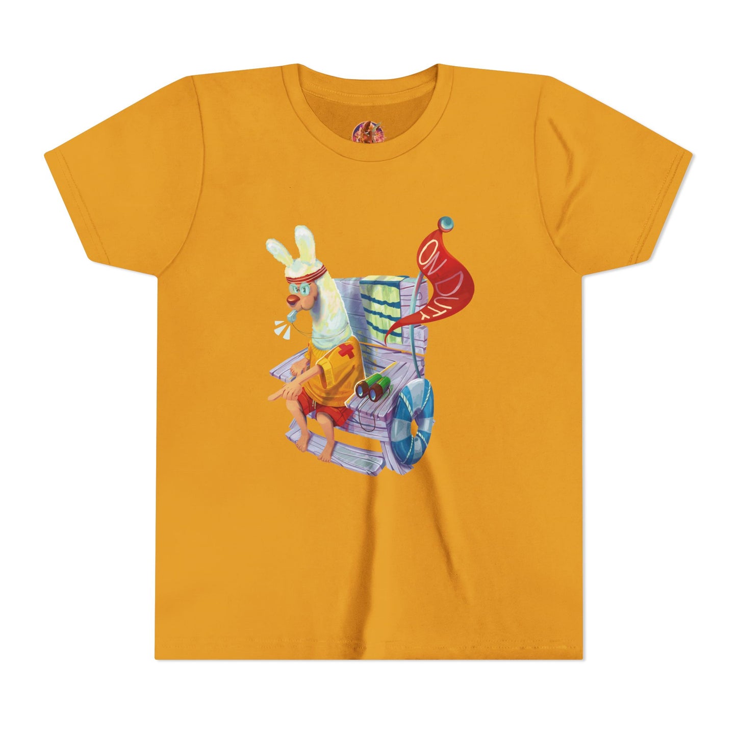 Larry the Llama Plays Lifeguard Kids T-Shirt