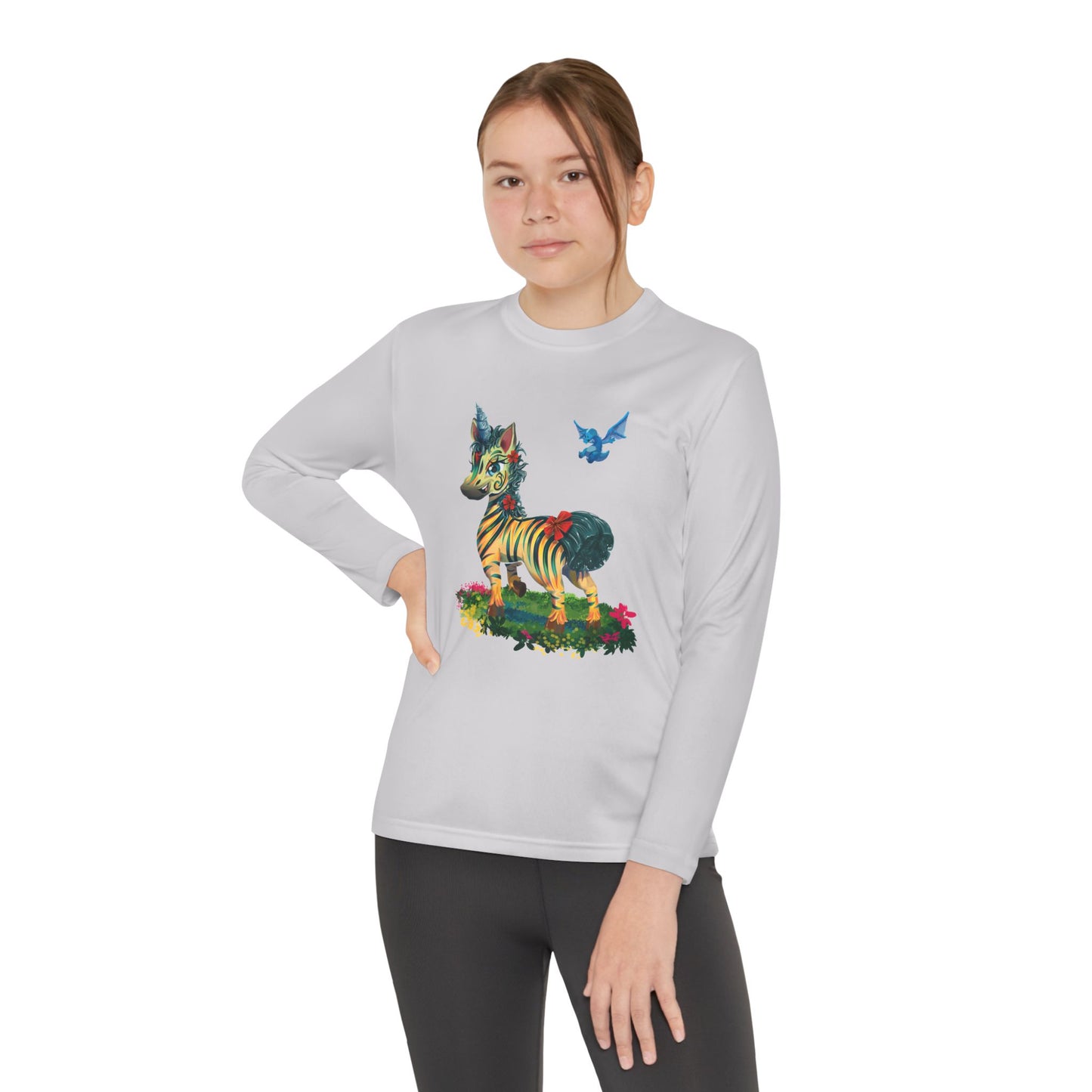 Long Sleeve Youth Tee - LeeNeigh Unicorn
