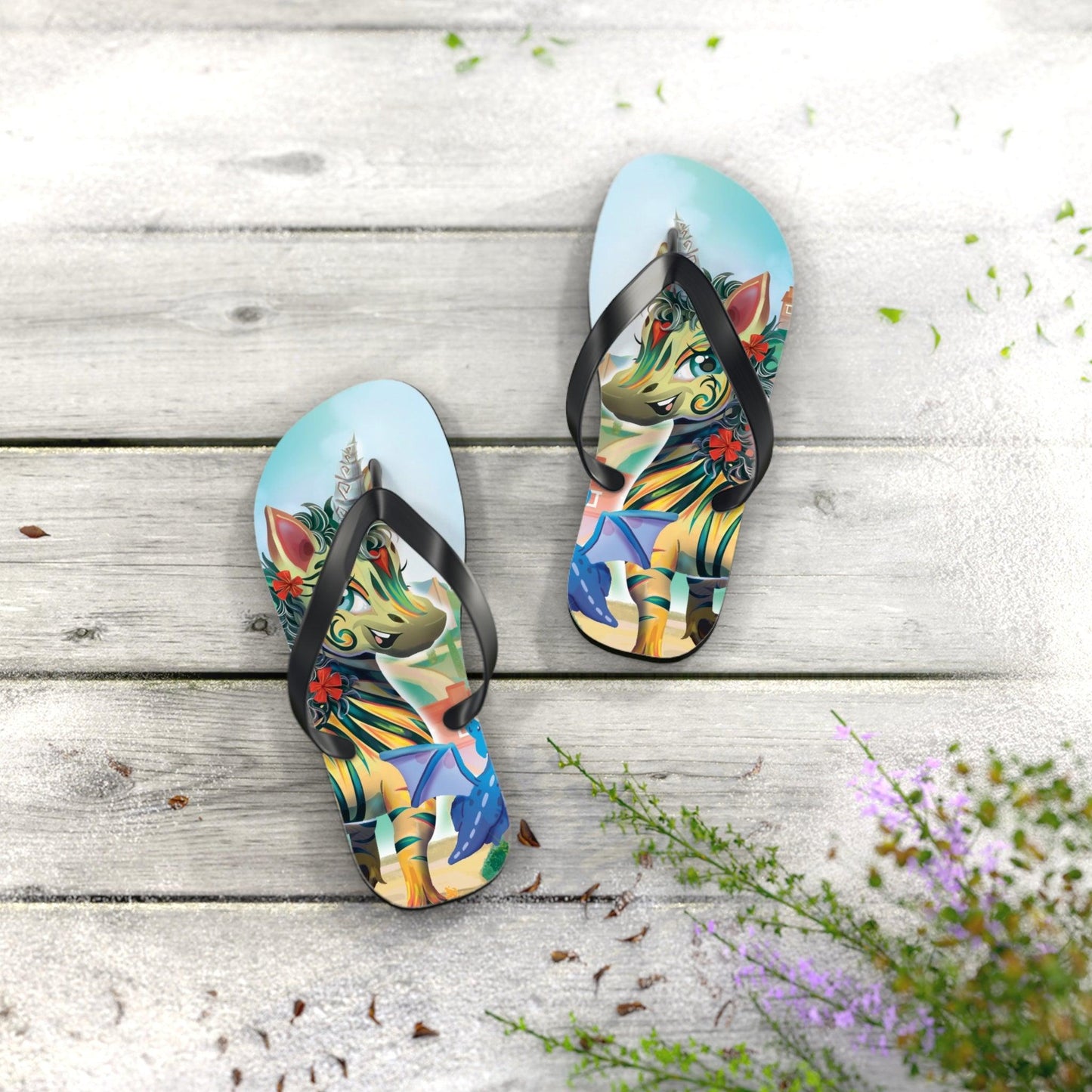 LeeNeigh Flip Flops - Claires Unicorn Adventures