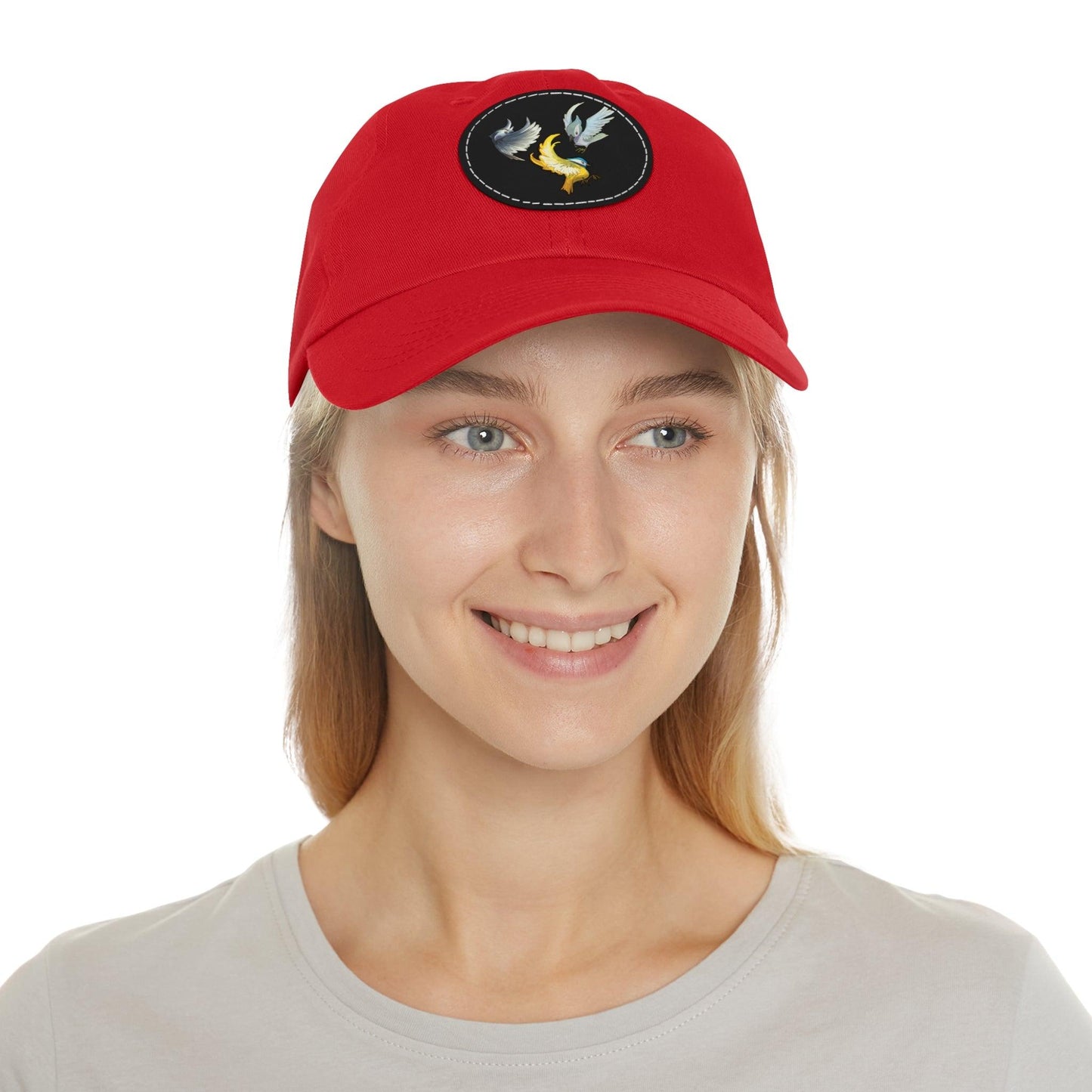 Dad Hat with Leather Patch (Round) - Claires Unicorn Adventures