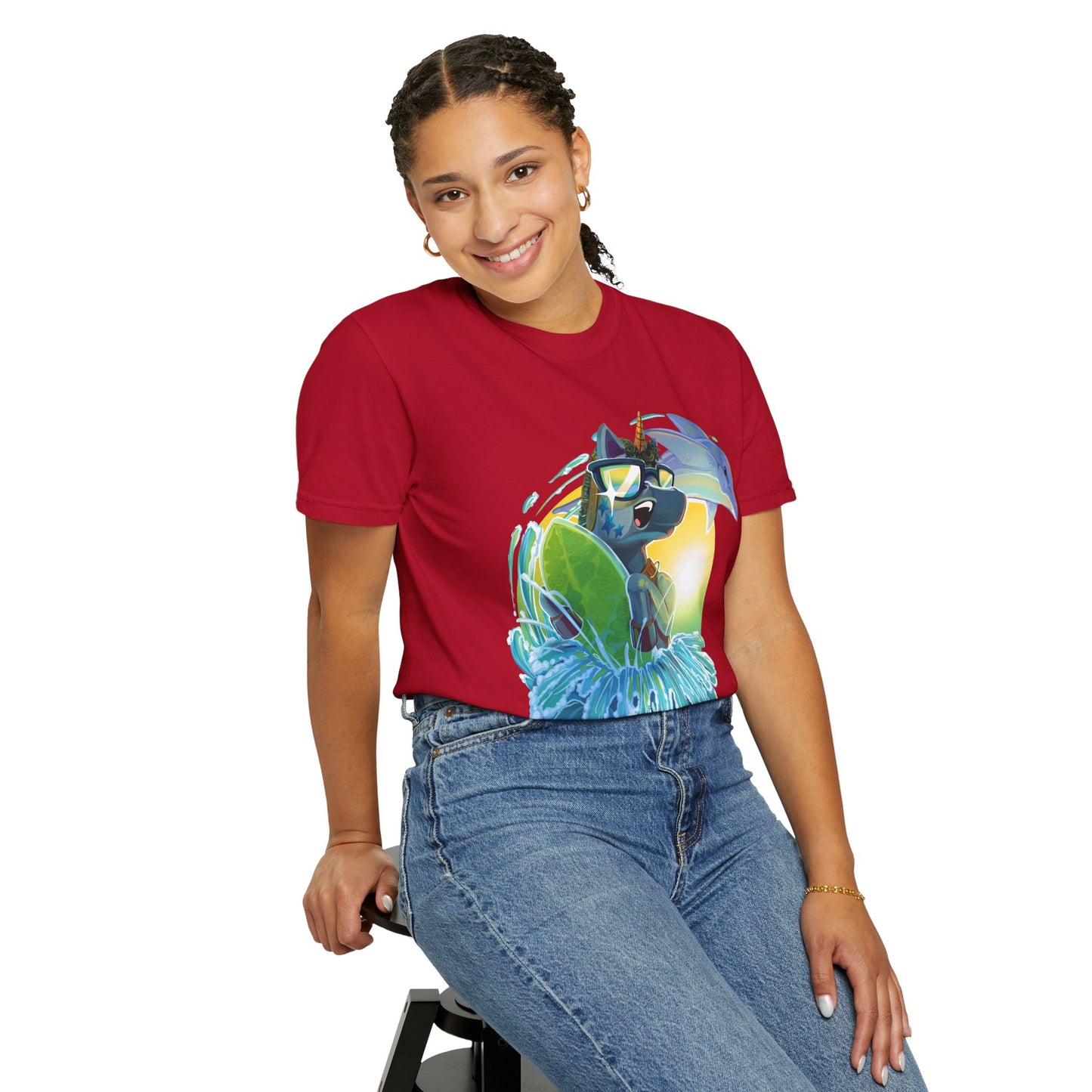 Arty Goes Surfing Unisex T-Shirt