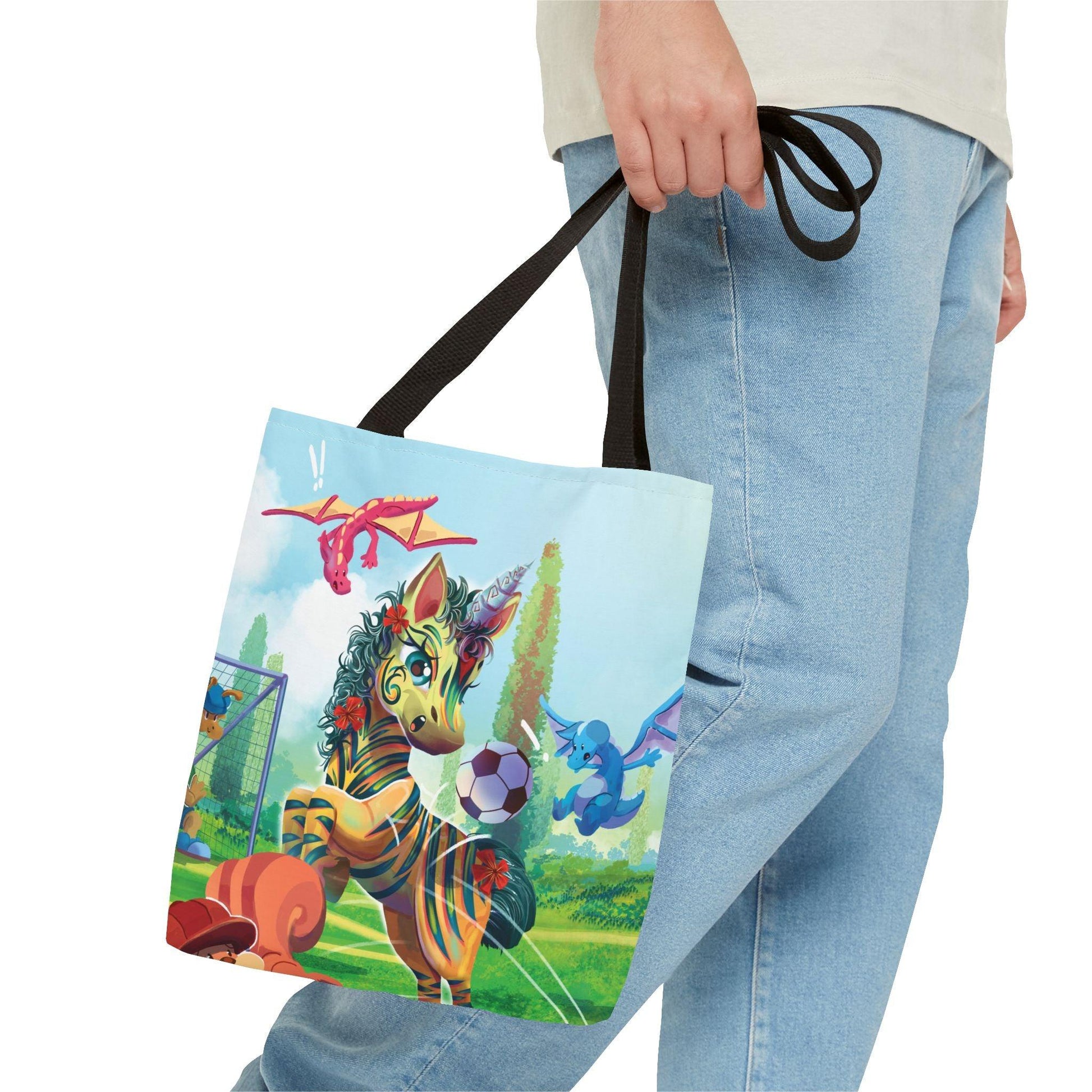 Tote Bag (AOP) - Claires Unicorn Adventures