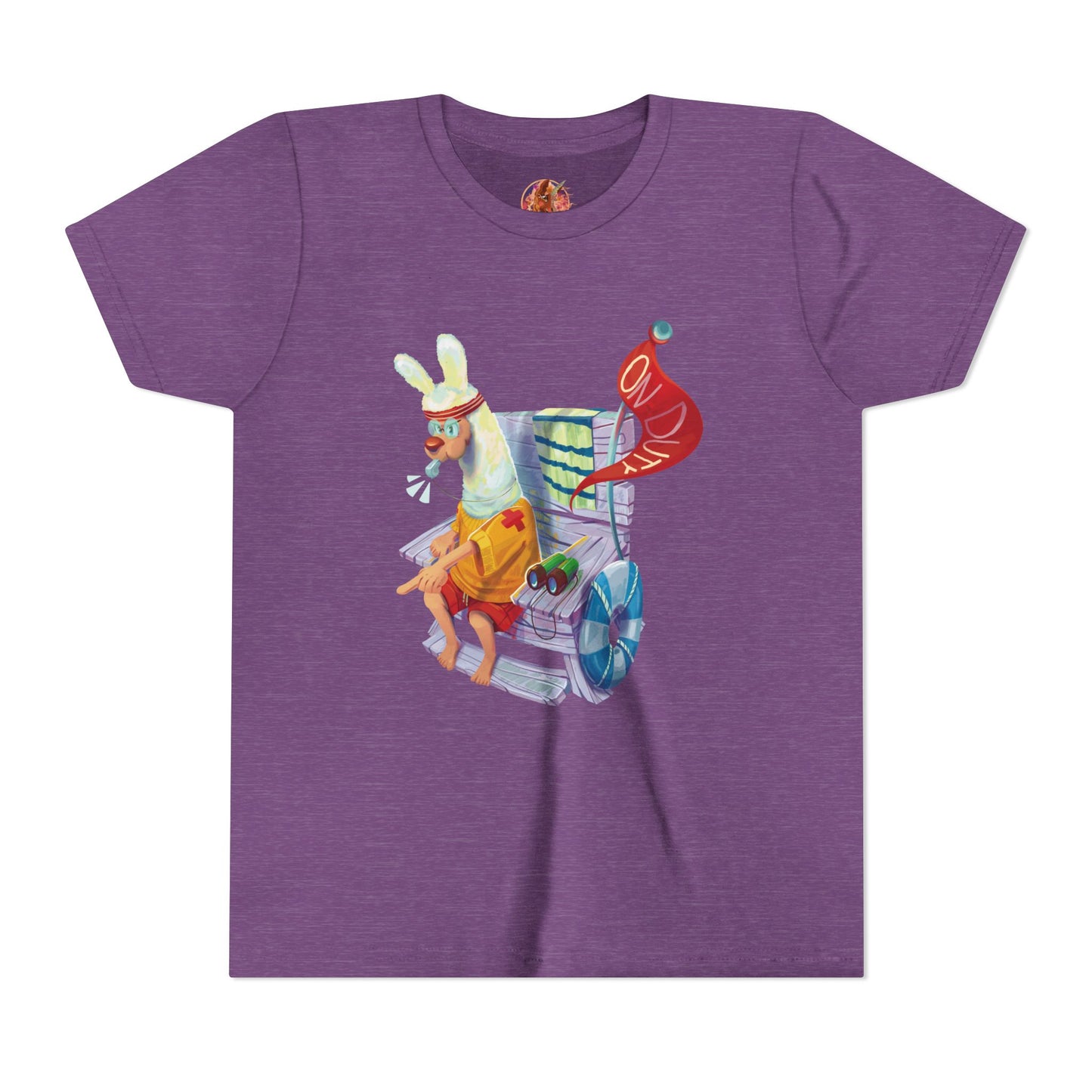 Larry the Llama Plays Lifeguard Kids T-Shirt