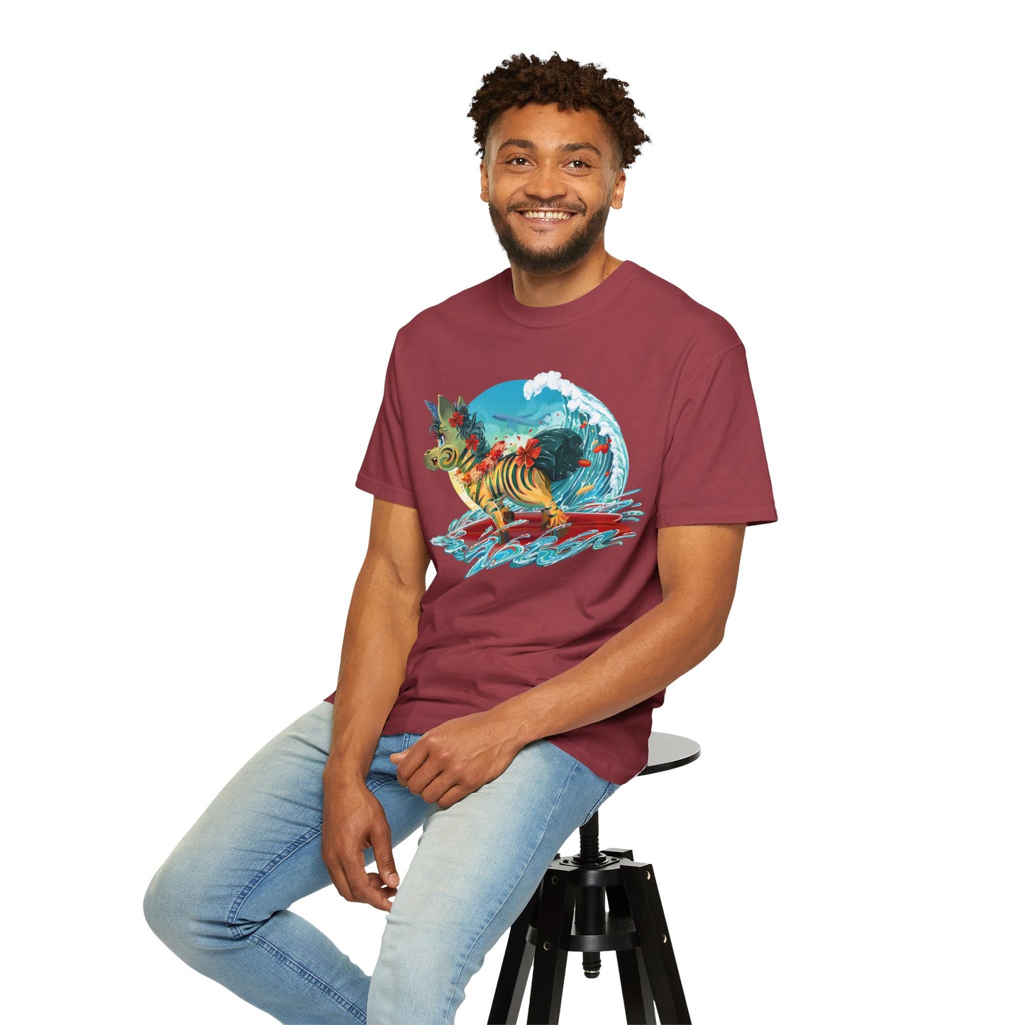 LeeNeigh Goes Surfing Unisex T-shirt