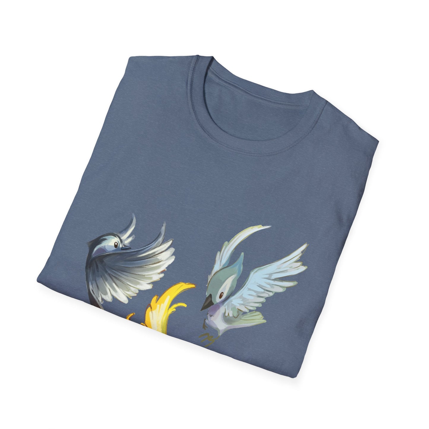 Busy Birds Unisex Softstyle T-Shirt