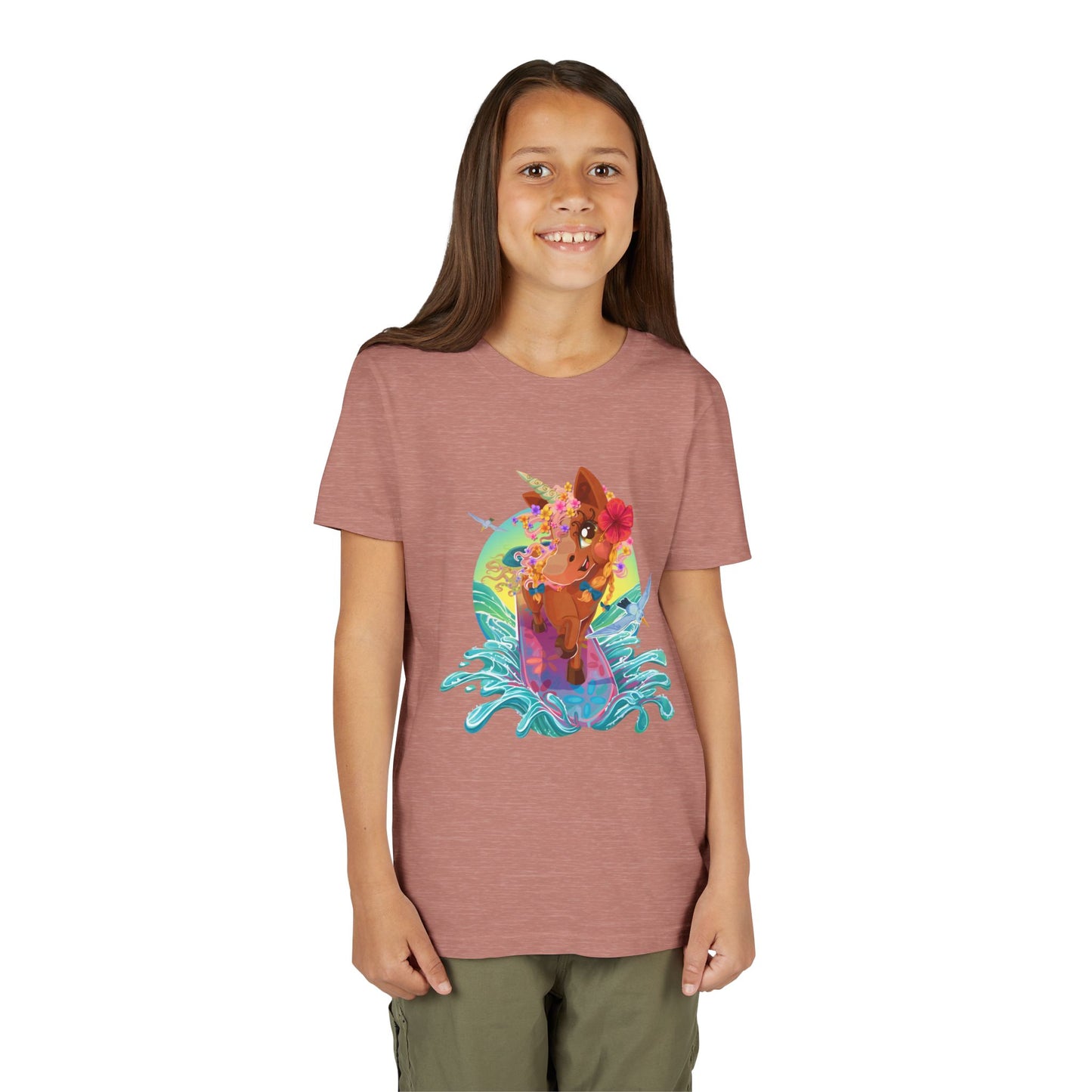 Gwenhwyer's Surfing Adventure Kids T-Shirt