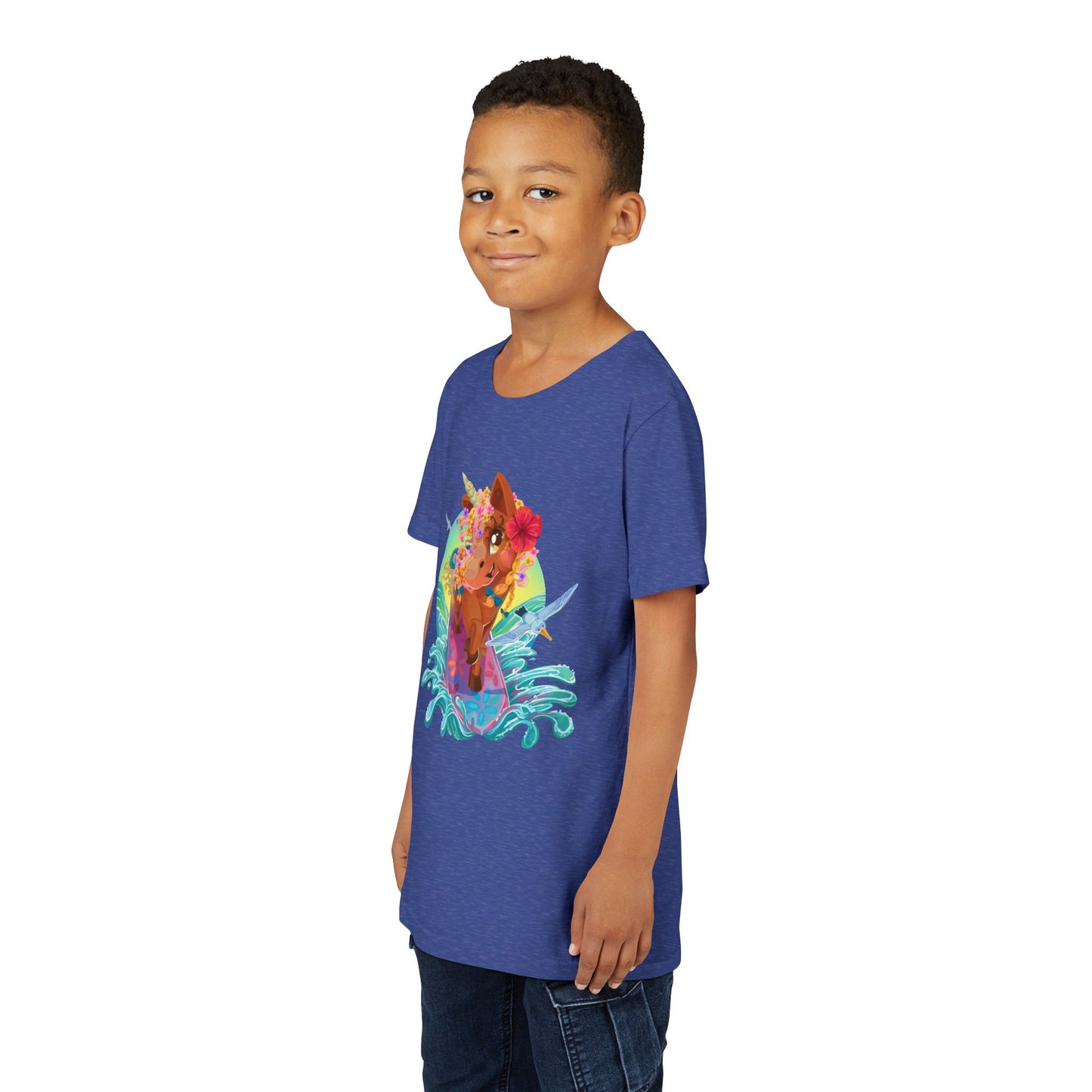 Gwenhwyer's Surfing Adventure Kids T-Shirt