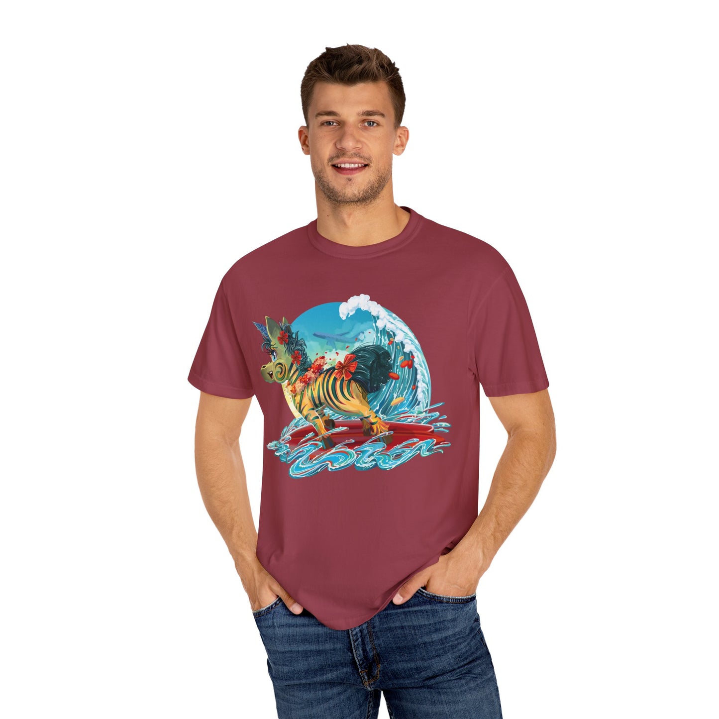 LeeNeigh Goes Surfing Unisex T-shirt
