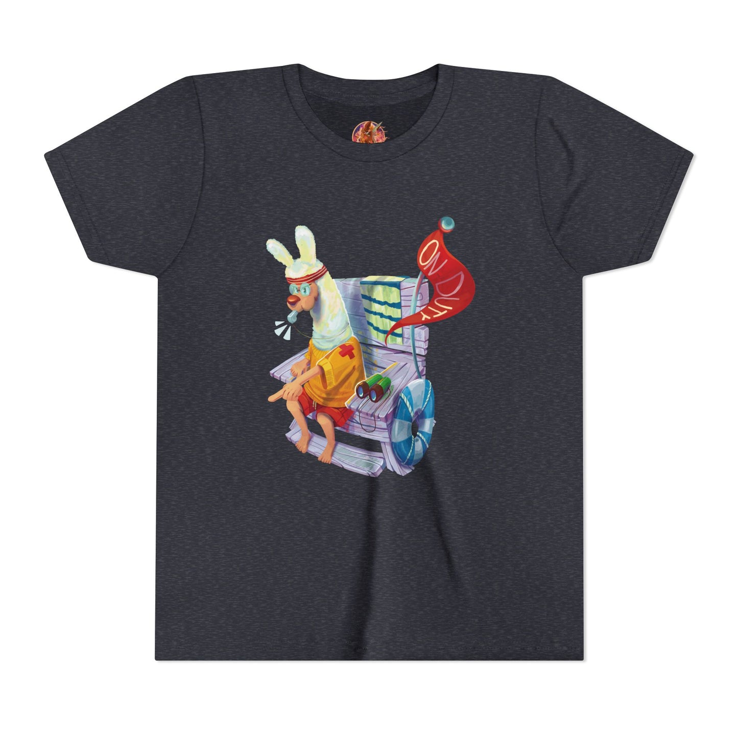 Larry the Llama Plays Lifeguard Kids T-Shirt