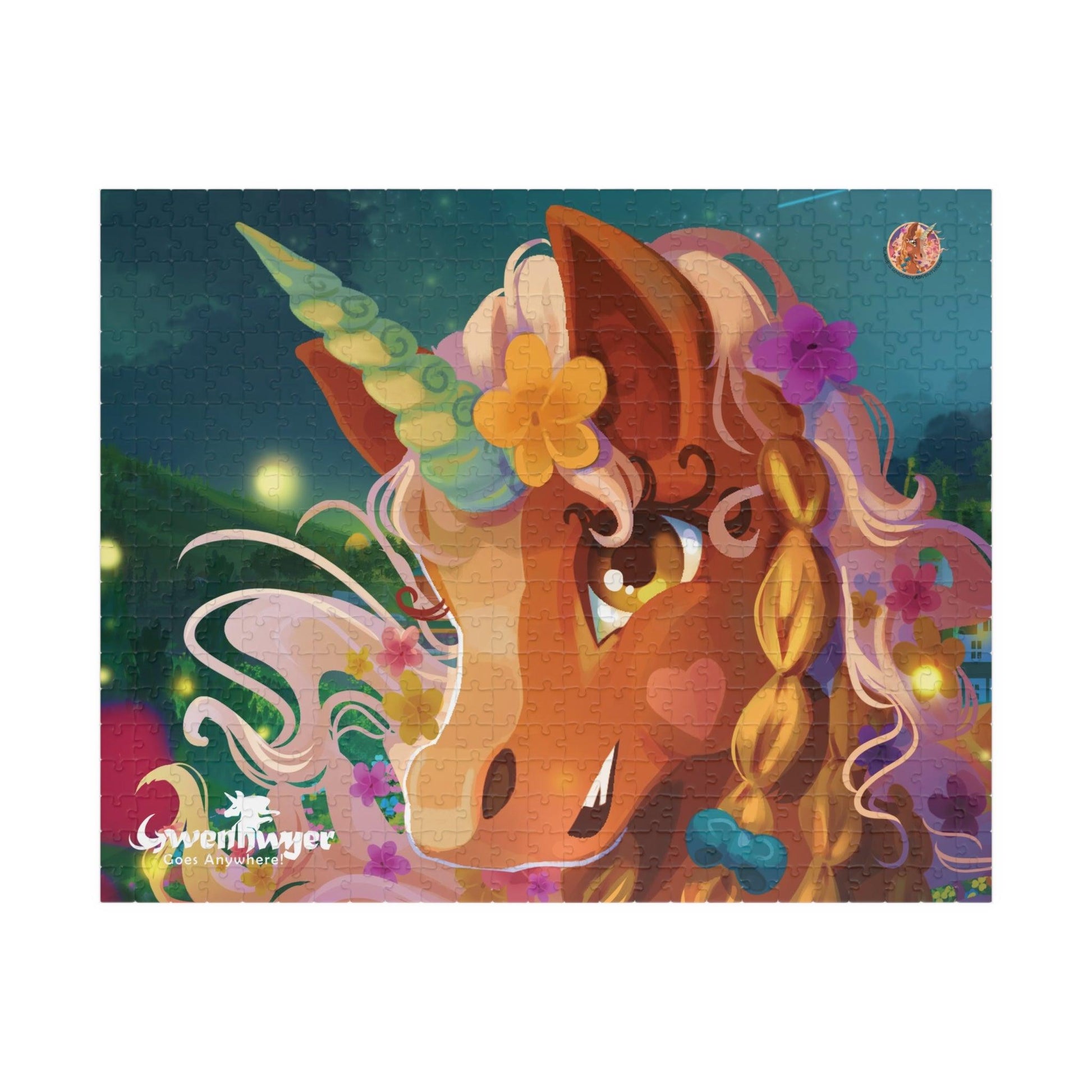 Gwenhwyer Goes Anywhere - Puzzle (110, 252, 520 piece) - Claires Unicorn Adventures