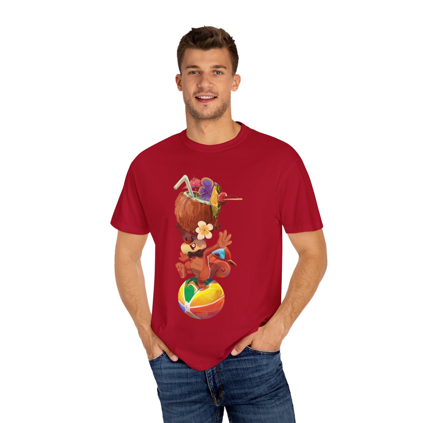 Tyrone the Squirrel Beach Ball Balancing Act Unisex T-Shirt