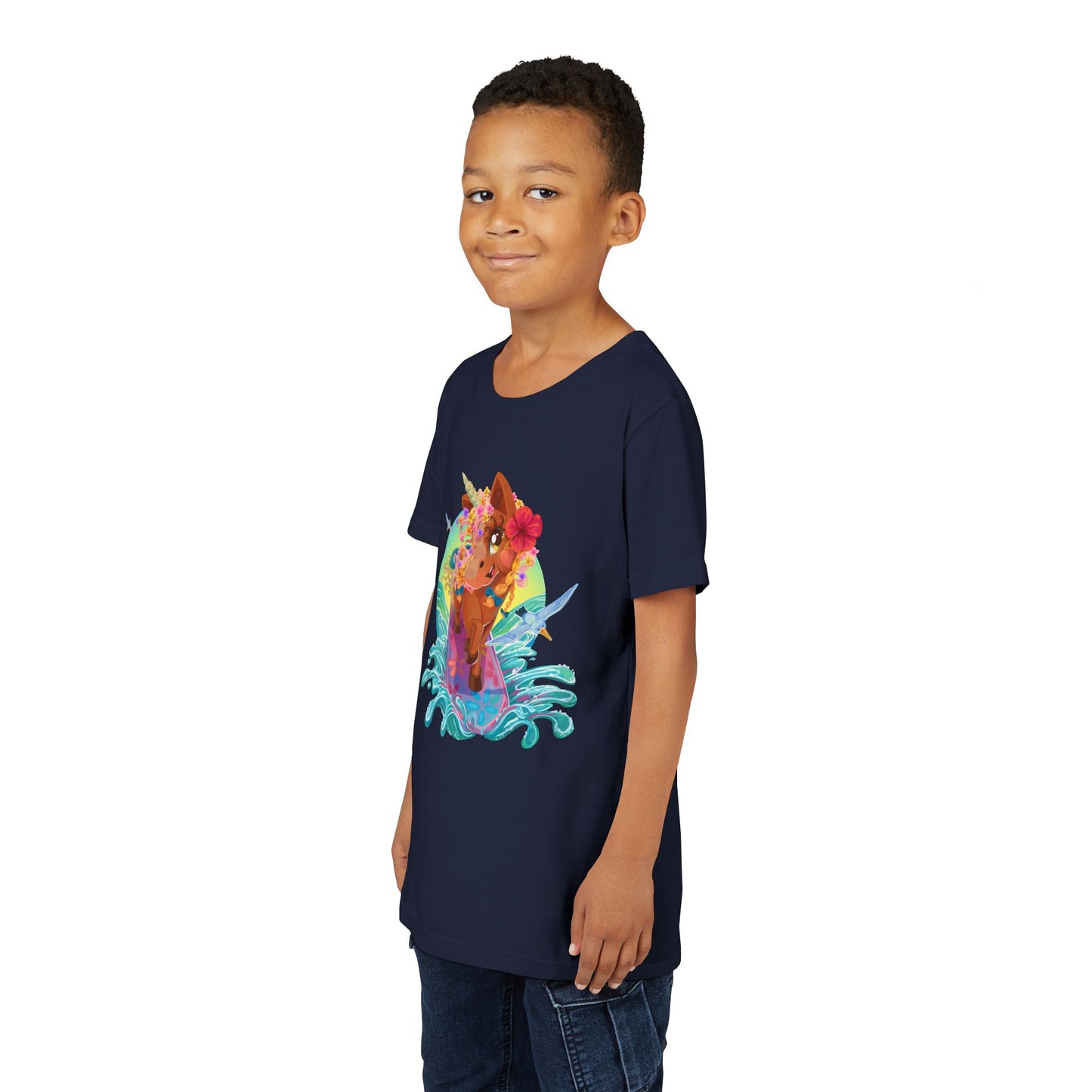 Gwenhwyer's Surfing Adventure Kids T-Shirt
