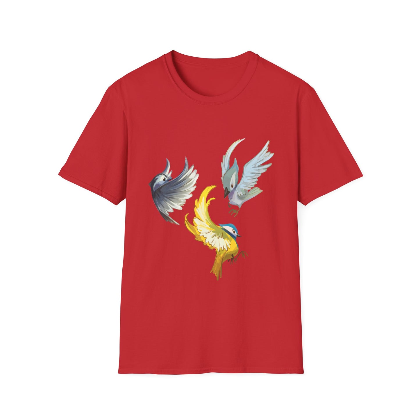 Busy Birds Unisex Softstyle T-Shirt