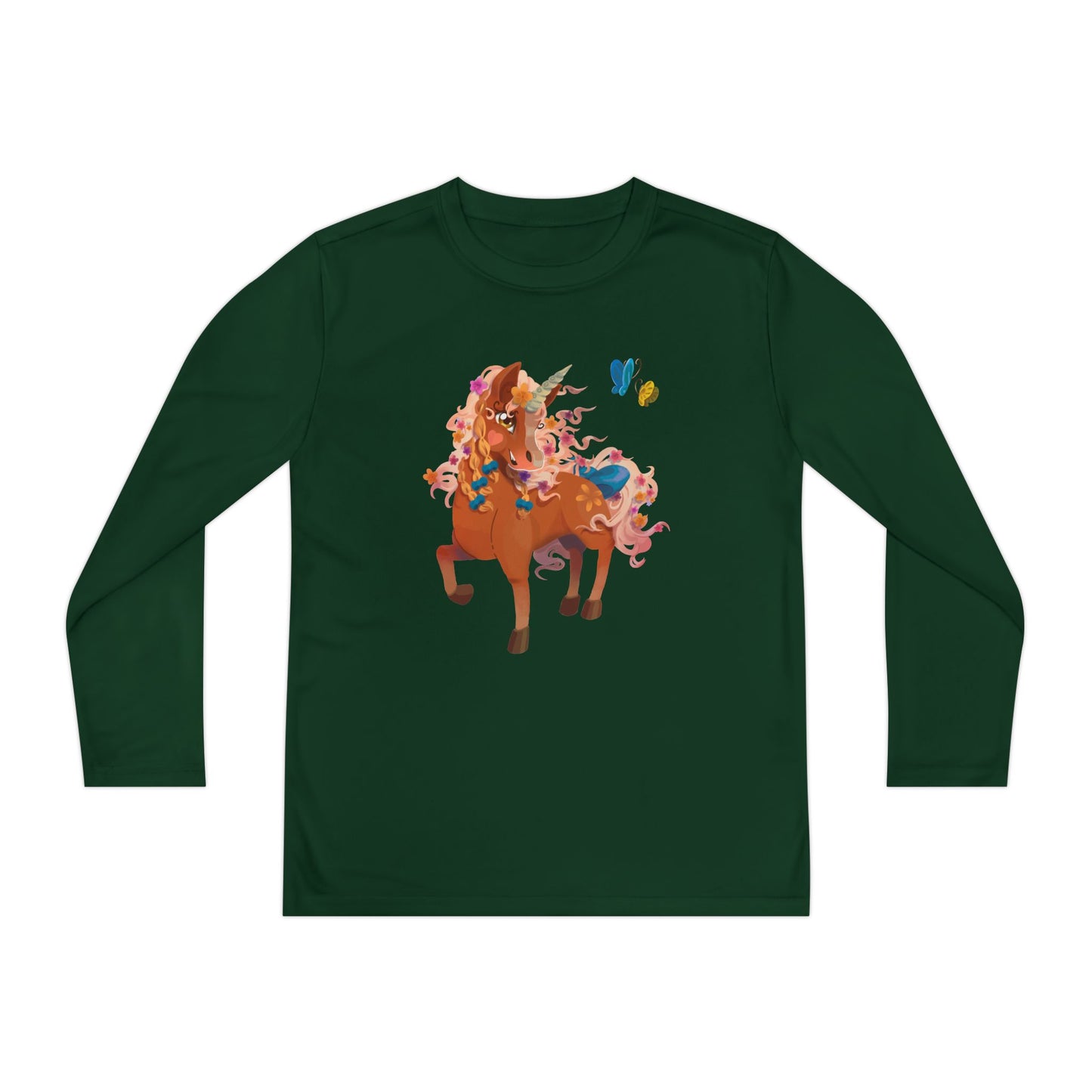 Youth Long Sleeve Tee - Gwenhwyer Unicorn